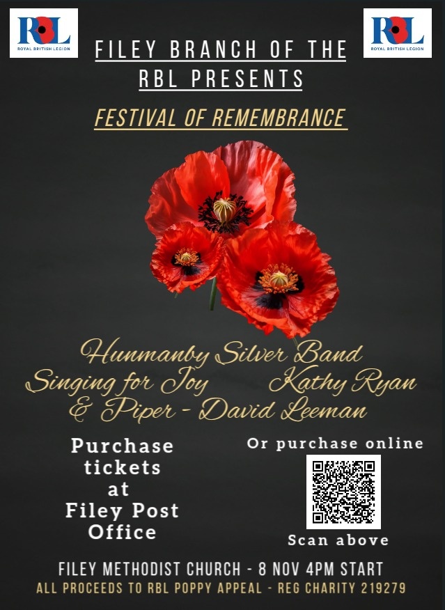 Filey - 📢 Filey Branch of the Royal British Legion Presents: Festival ...