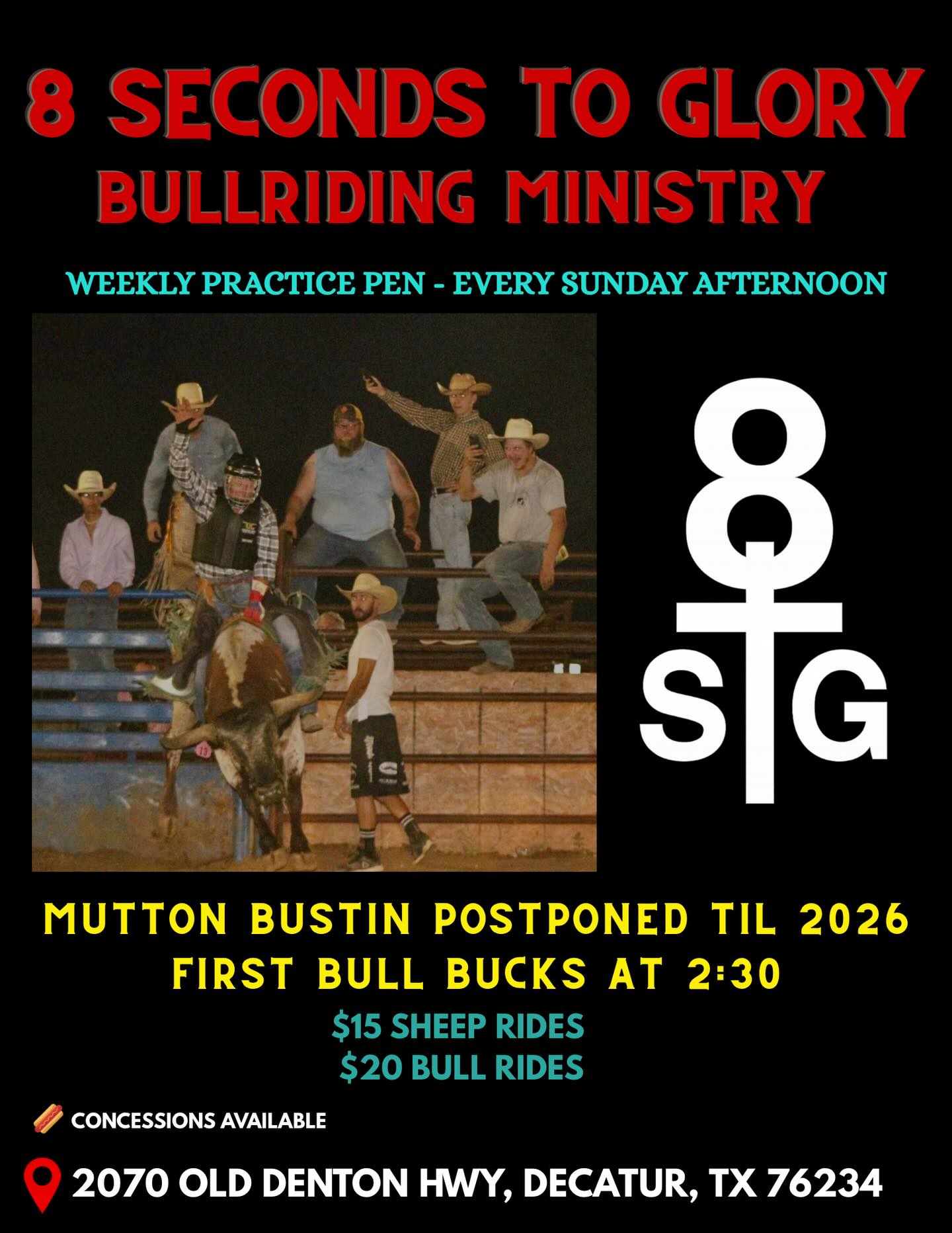 8 Seconds to Glory Bull Riding Ministry | Decatur TX