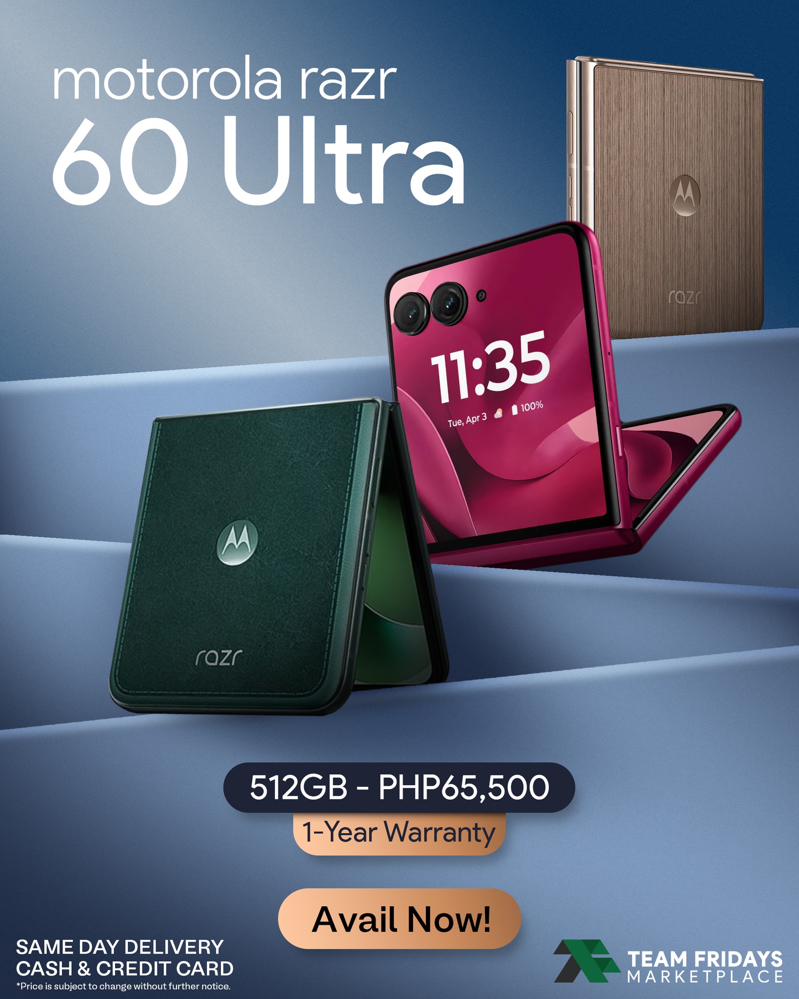 Teamfridays - The iconic Motorola Razr 60 Ultra is now available at # ...