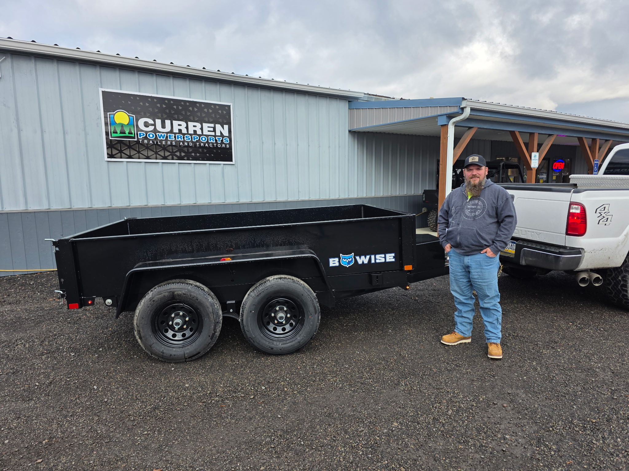 Curren - Joshua Rine picked up this 2025 BWISE 6x10 dump trailer. From ...