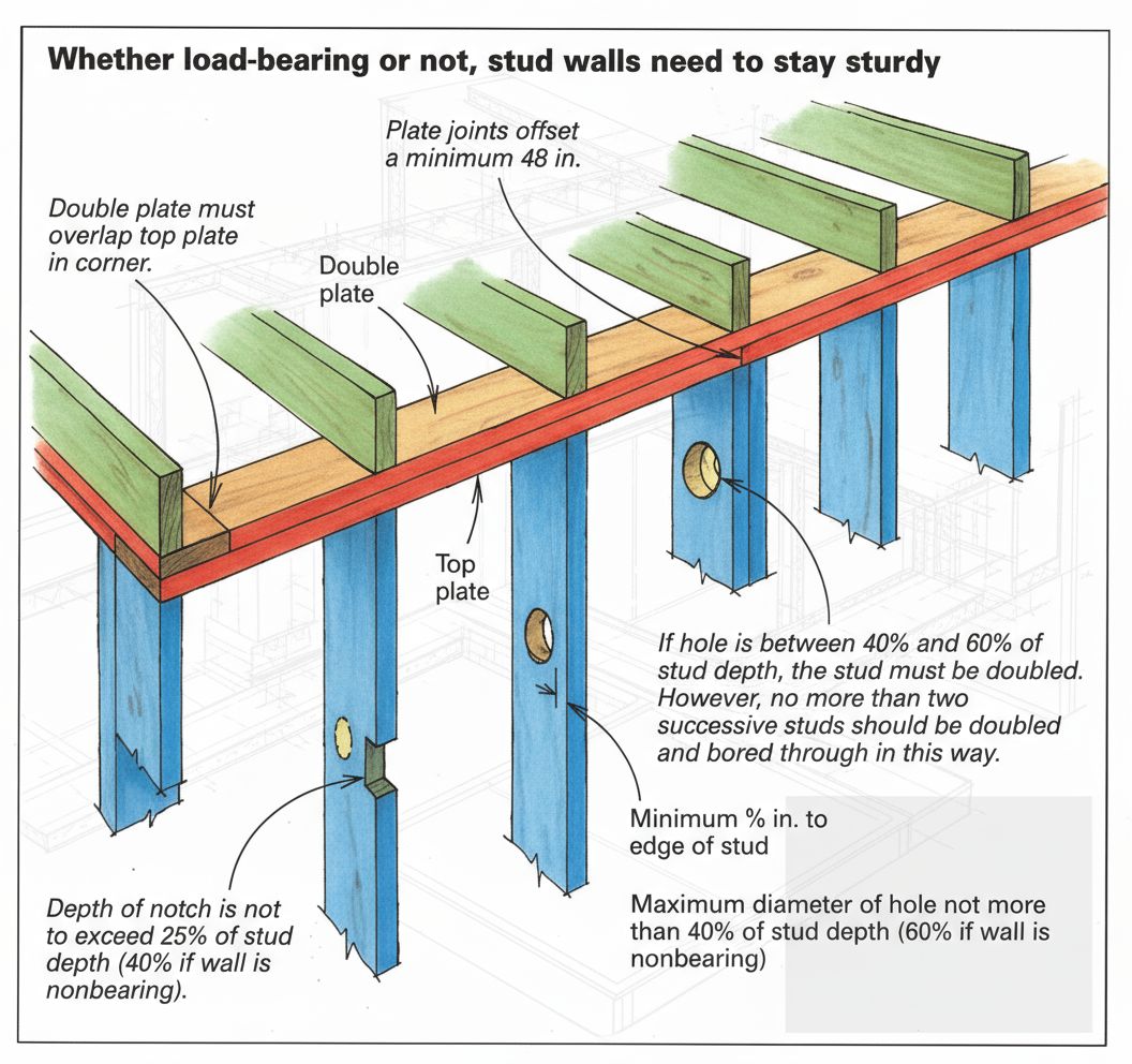 DreamSpace - 🏗️ Stud Wall Construction & Reinforcement Guide 🔩 This ...