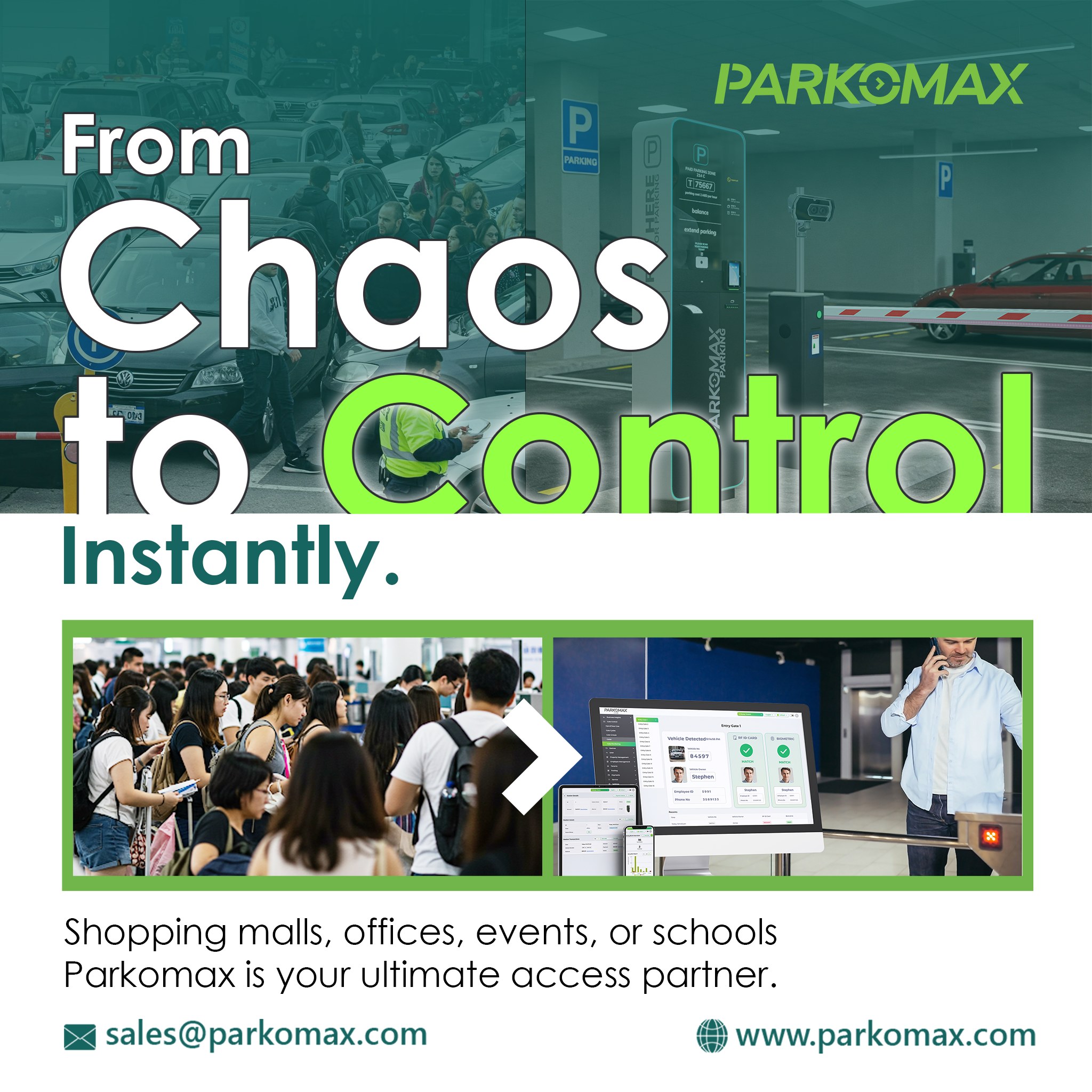 Parkomax - Parkomax works with your existing setup — no rework needed ...