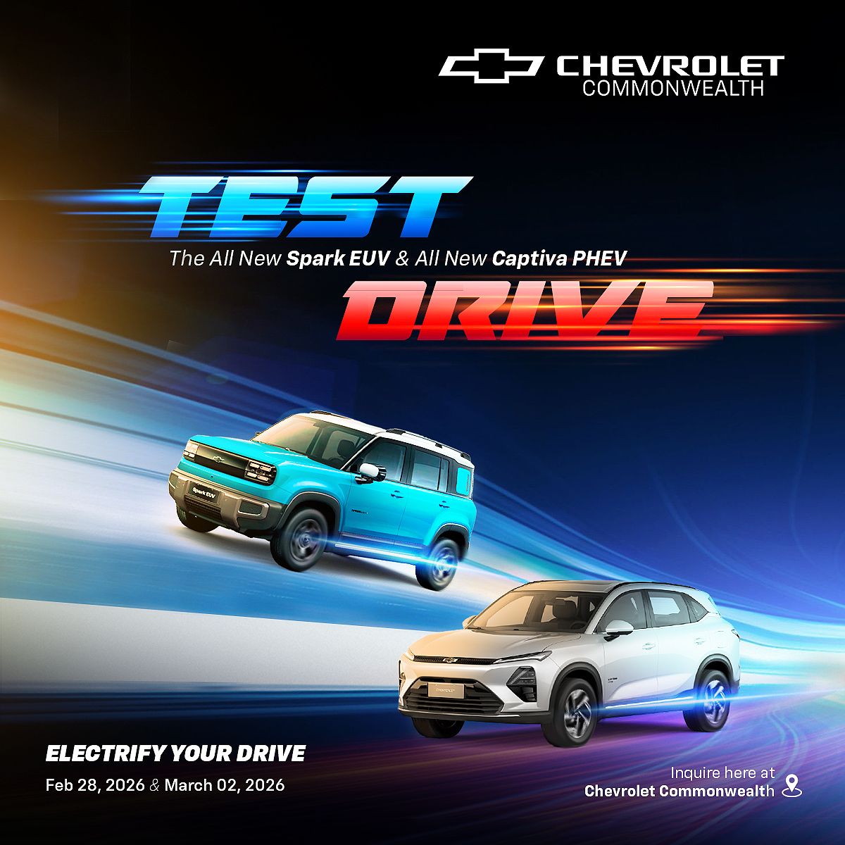 Chevrolet - Electrify your drive this weekend! Test drive the all-new ...