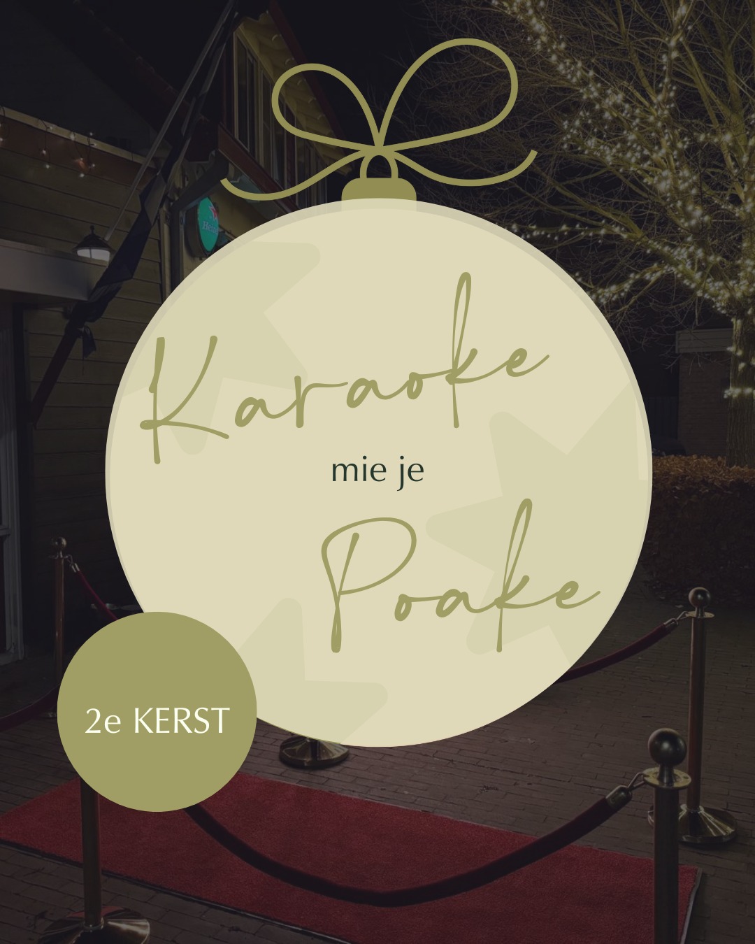 Café - Karaoke mie je Poake !🎤 2e Kerstdag zijn wij geopend voor een ...