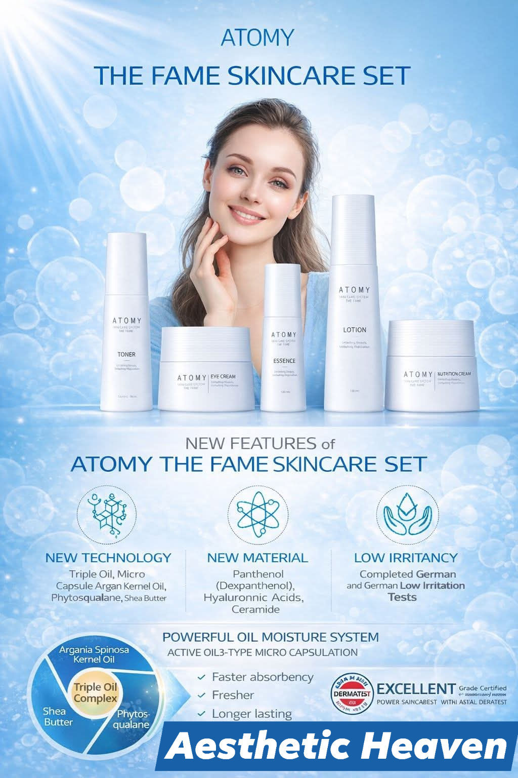 Atomy The Fame Skincare Set Set includes: ✅️Toner (150ml) for