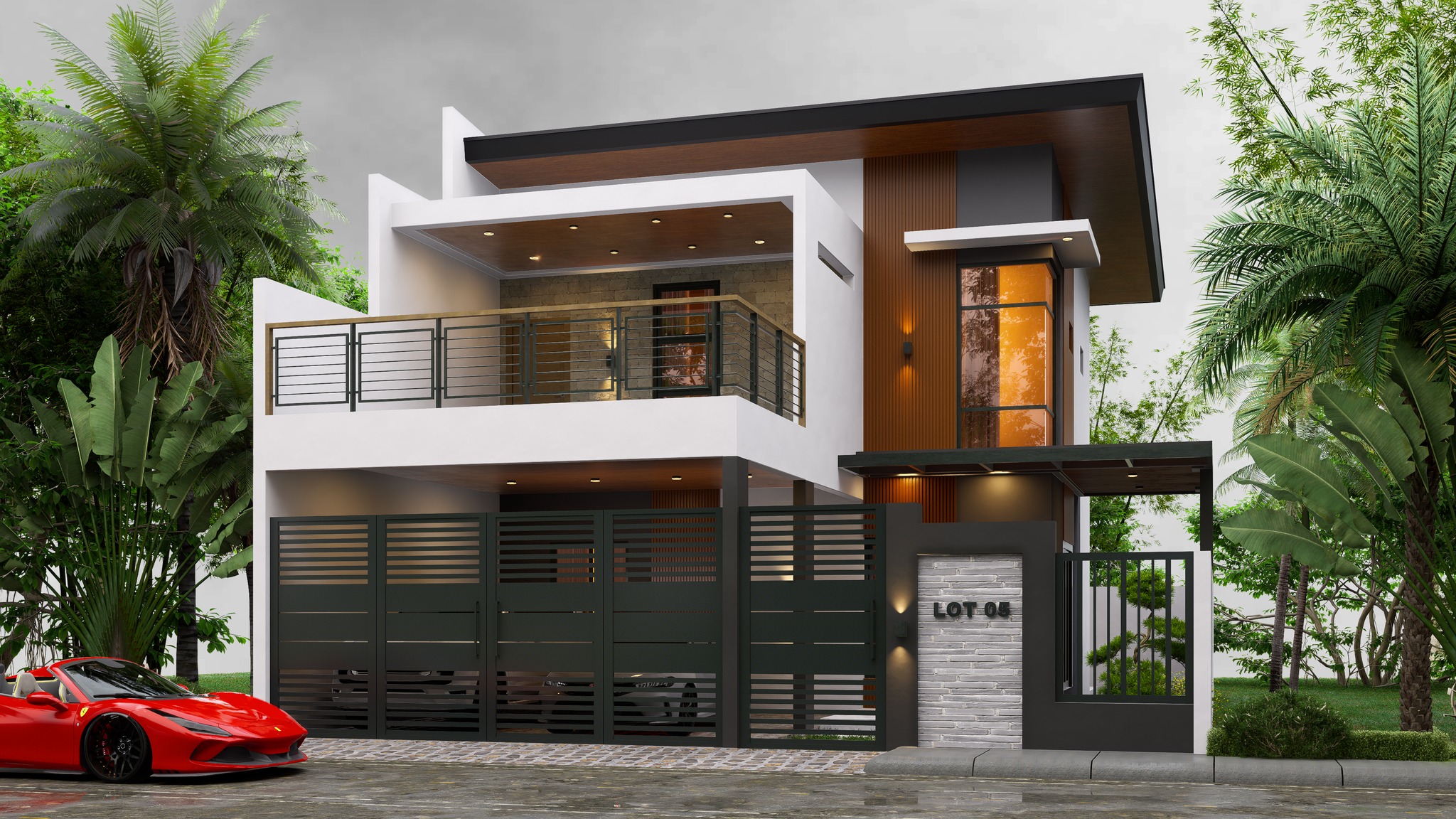 Render - Exterior Visualization Project. . A 3D Visualization of a 2 ...