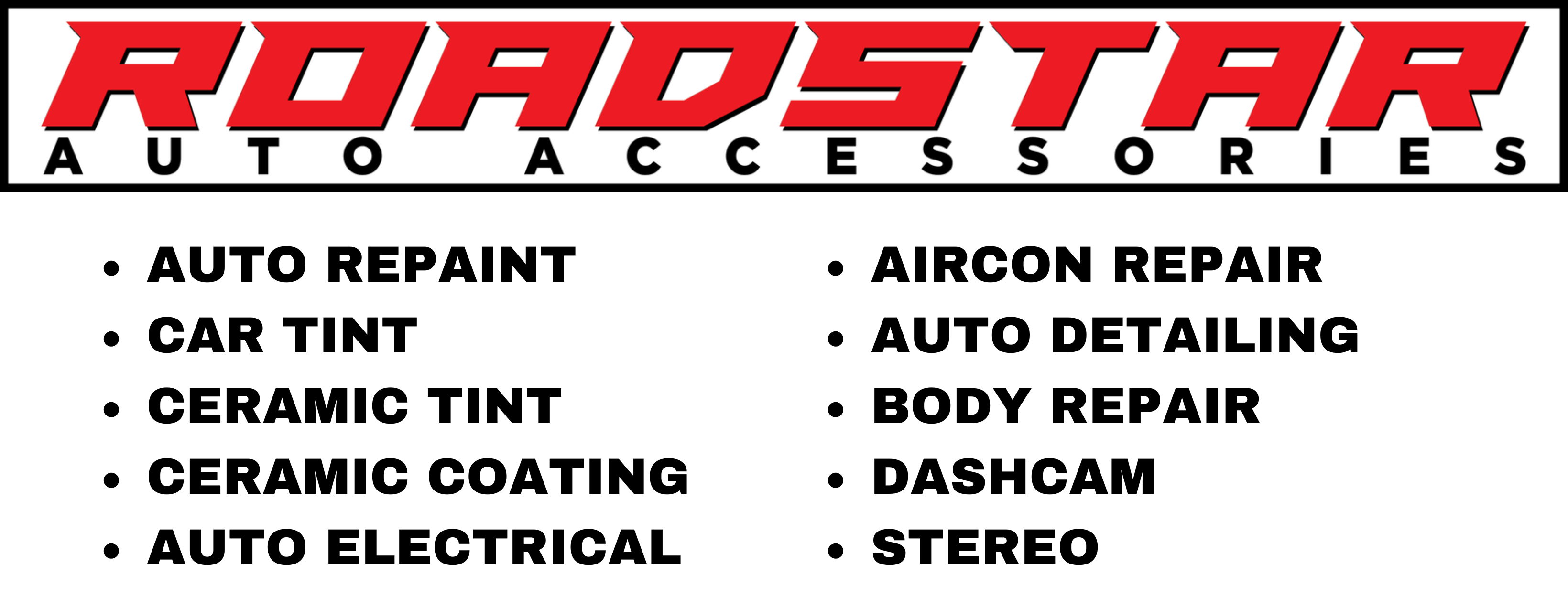 ROADSTAR AUTO ACCESSORIES | Tacloban City