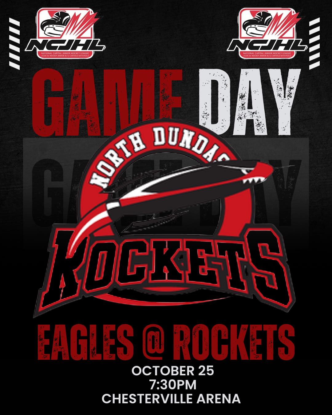 North - 🚨 GAMEDAY IN NORTH DUNDAS! 🚨 The Junior Rockets are back on ...