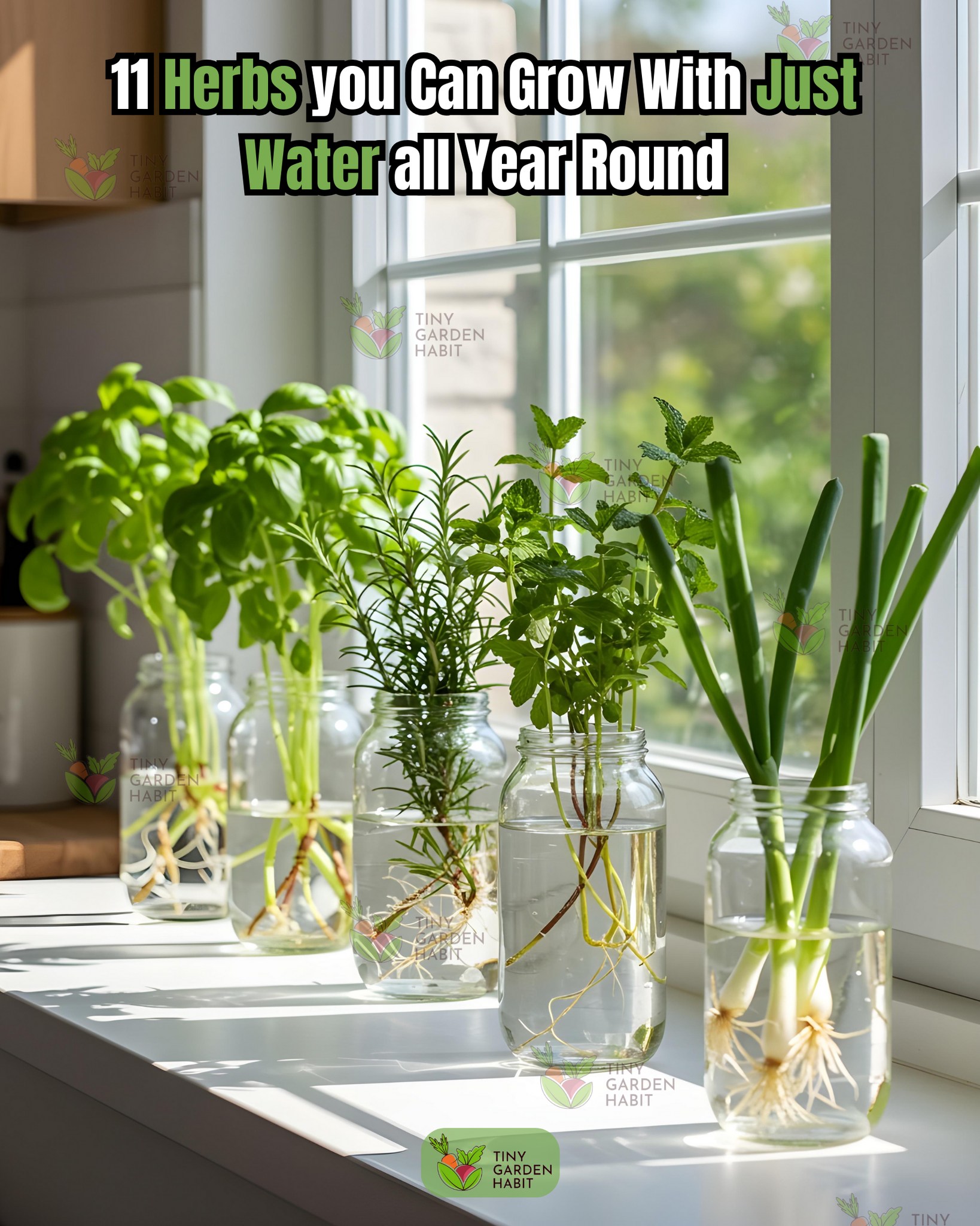 DIY - 🌿💧 No soil? No problem! These 11 herbs thrive in just water—all ...