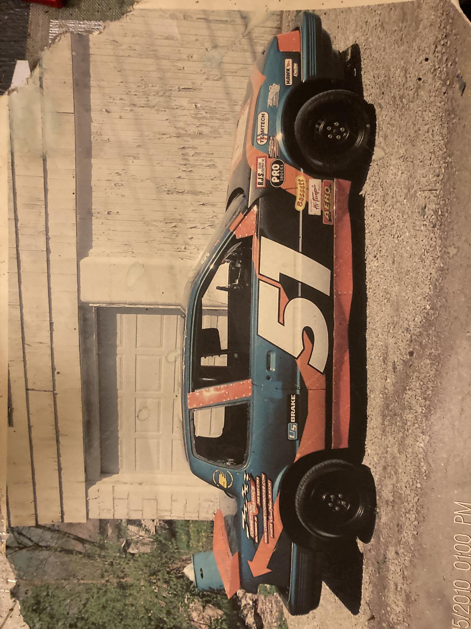 Vintage hornet race car with quad four engine at Mount Lawn Speedway