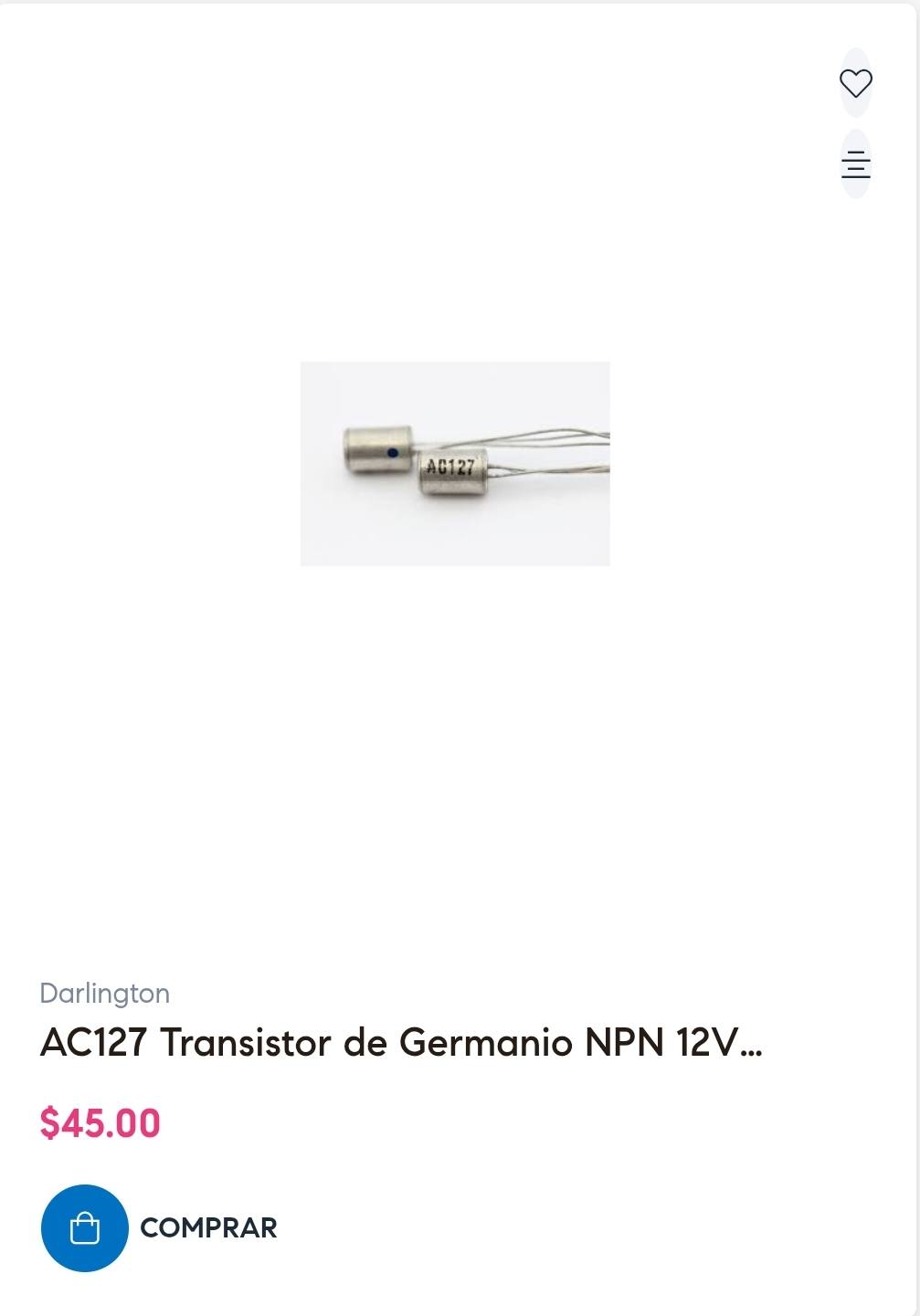 AC138 Germanium Transistor PNP (nos