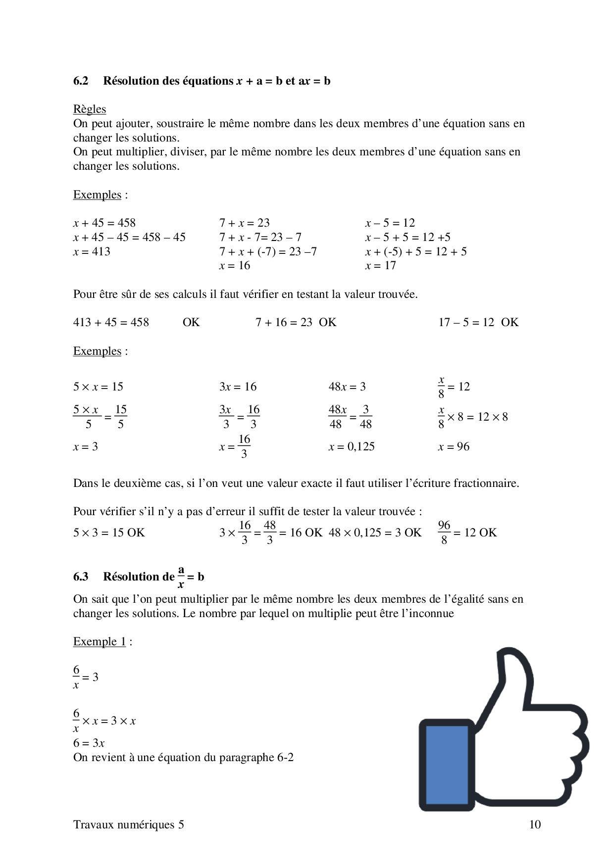 🧠📘 Initiation à la résolution... - math collège en ligne | Facebook