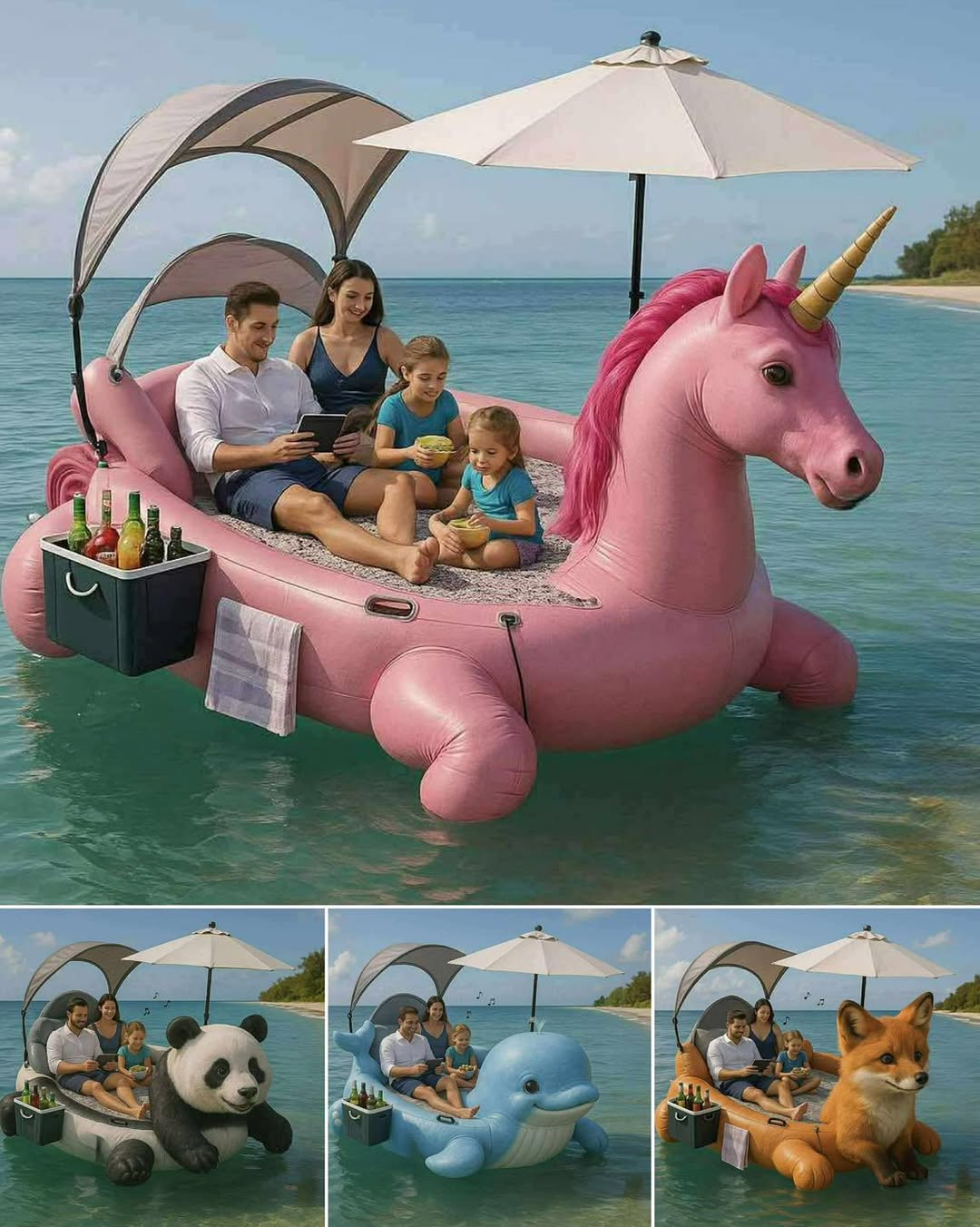 Design - Floating into fun on our animal raft adventure! 😆 | Facebook