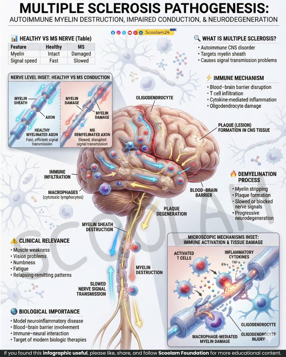 Scoolam - Multiple Sclerosis Pathogenesis: Immune-Mediated ...