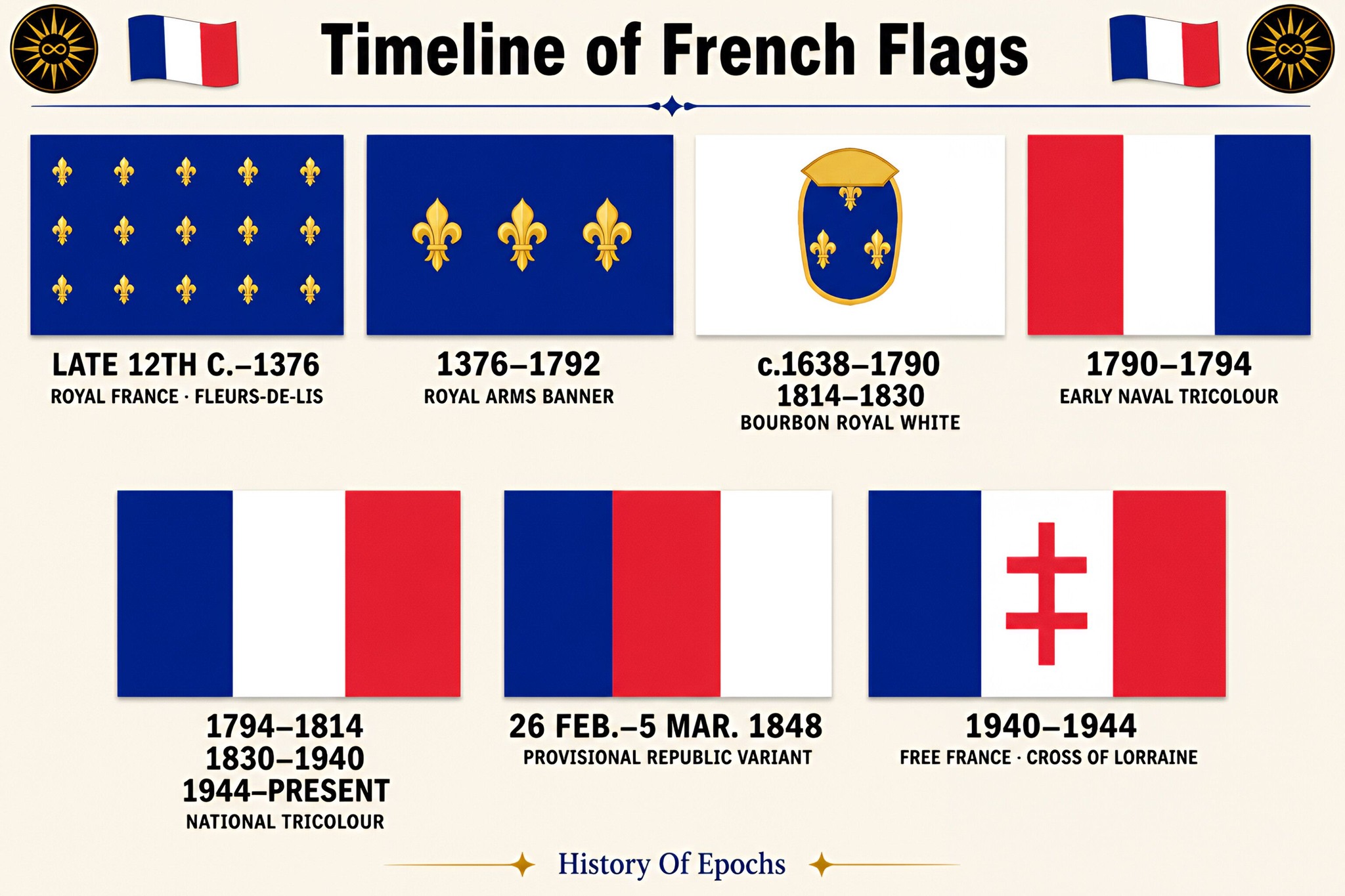 What was the French presidential flag in 1910?