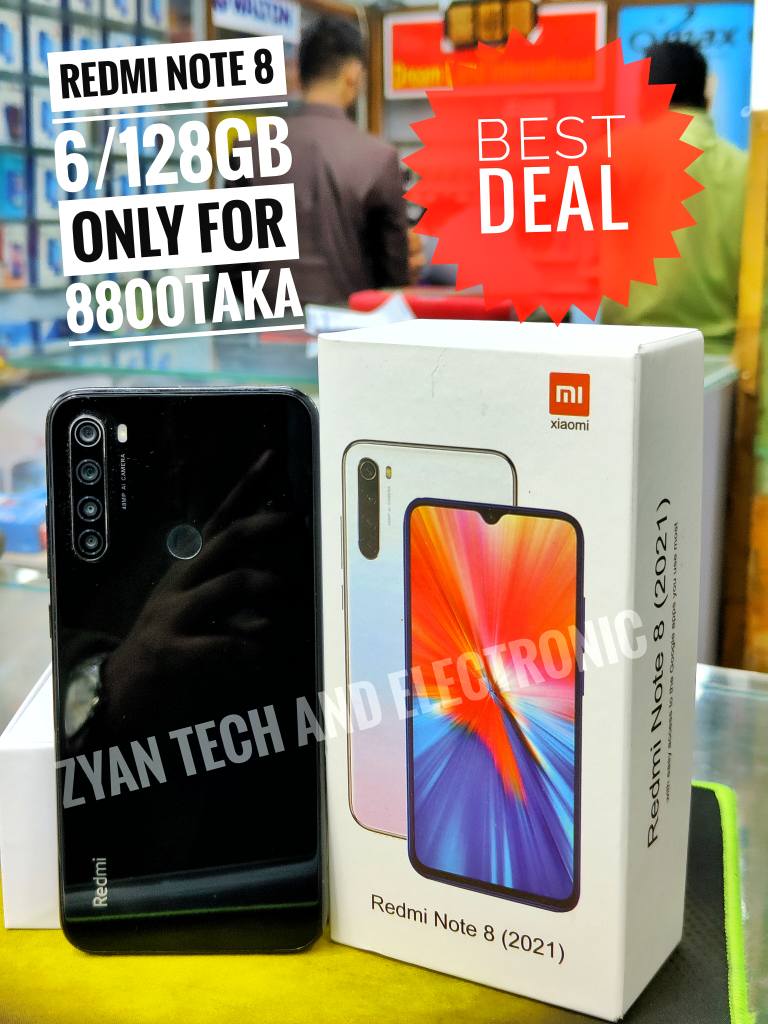 𝐙𝐚𝐲𝐧 - Redmi Note 8 (8,800 Taka) Display: 6.3-inch Full HD+ Processor ...