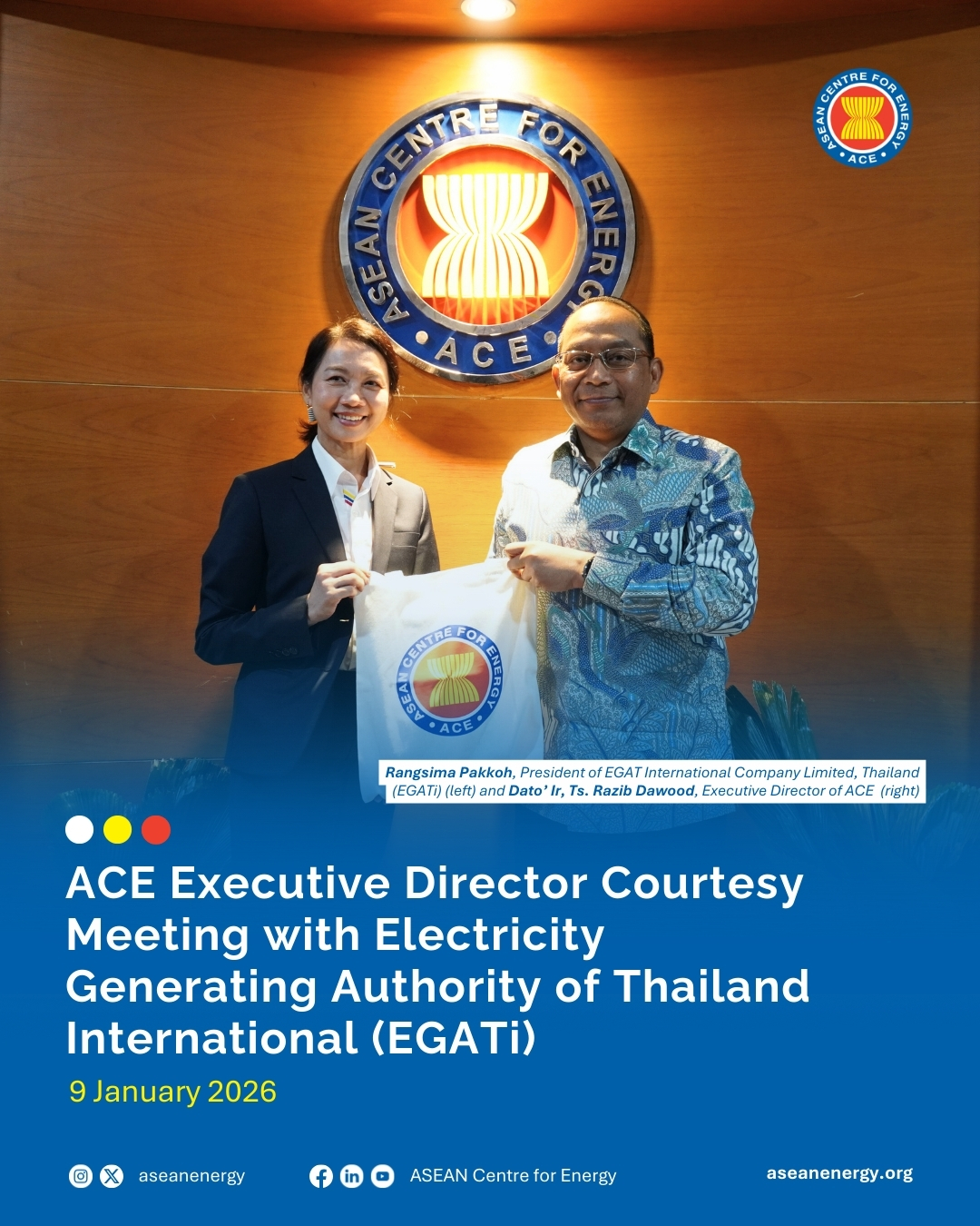 📍 ACE Executive Director... - ASEAN Centre for Energy | Facebook