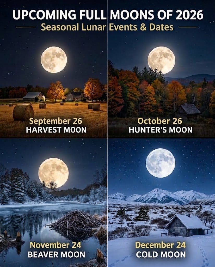 ØMI MOON NIGHT 2026 Øto3 Special Set 🌕✨ **Upcoming Full Moons of 2026** As 2026 enters its final