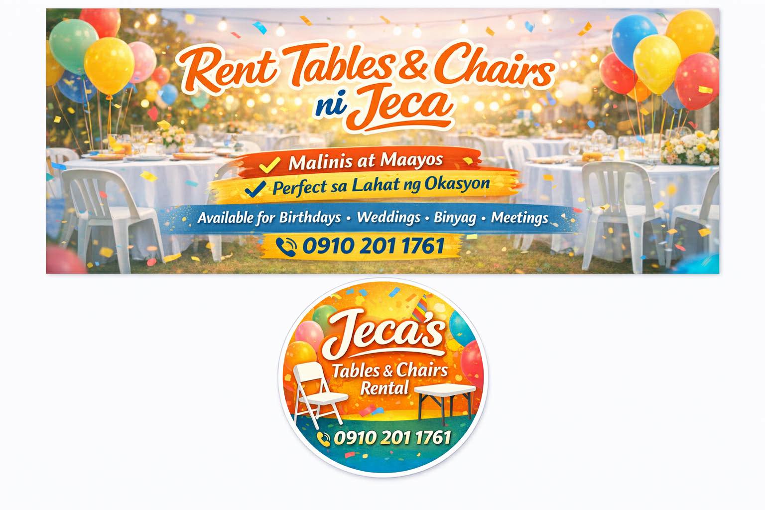Rent Tables & Chairs - Jeca
