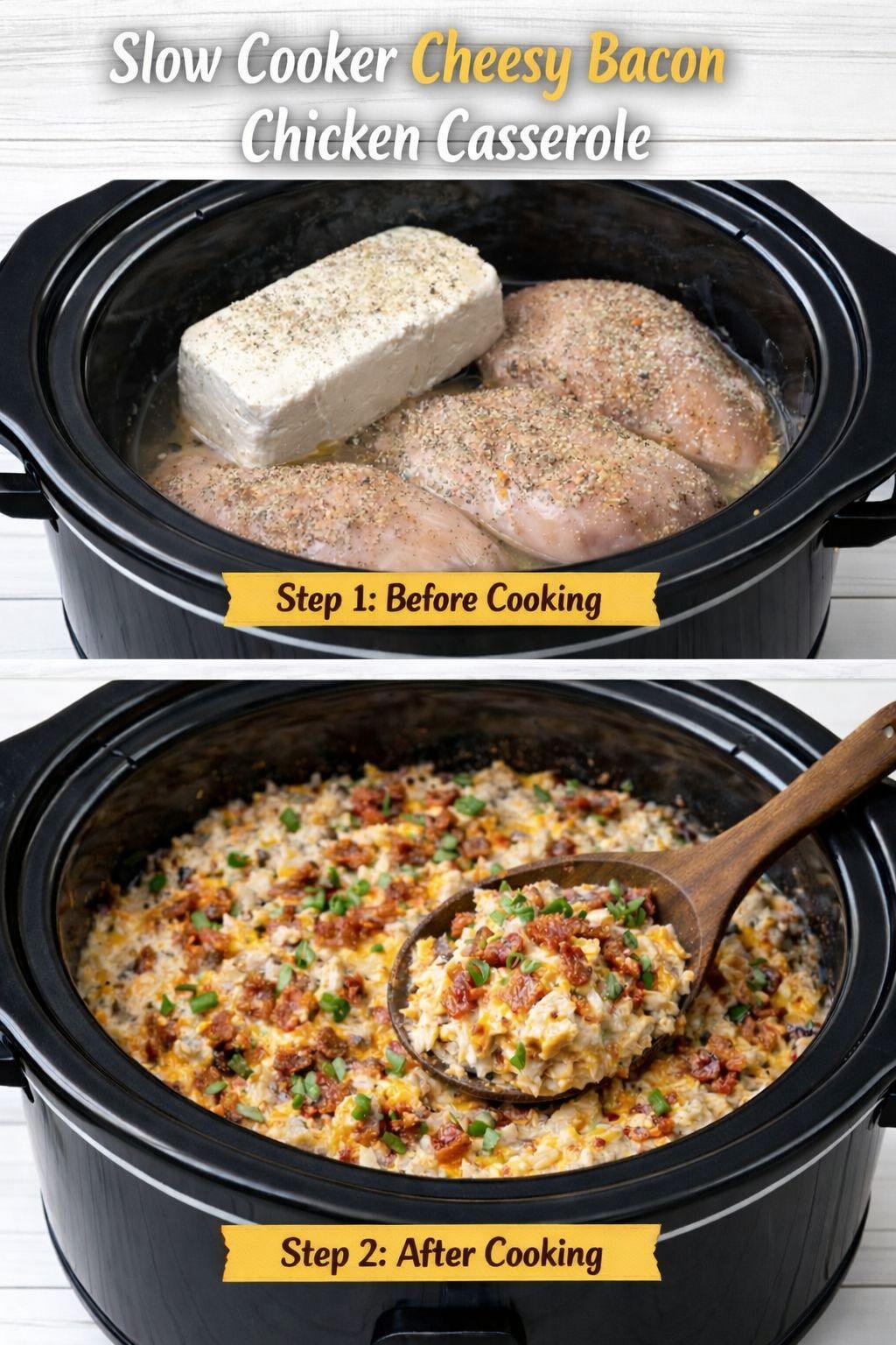 🧀 Slow Cooker Cheesy Bacon Chicken... - Larissa rissy roo | Facebook