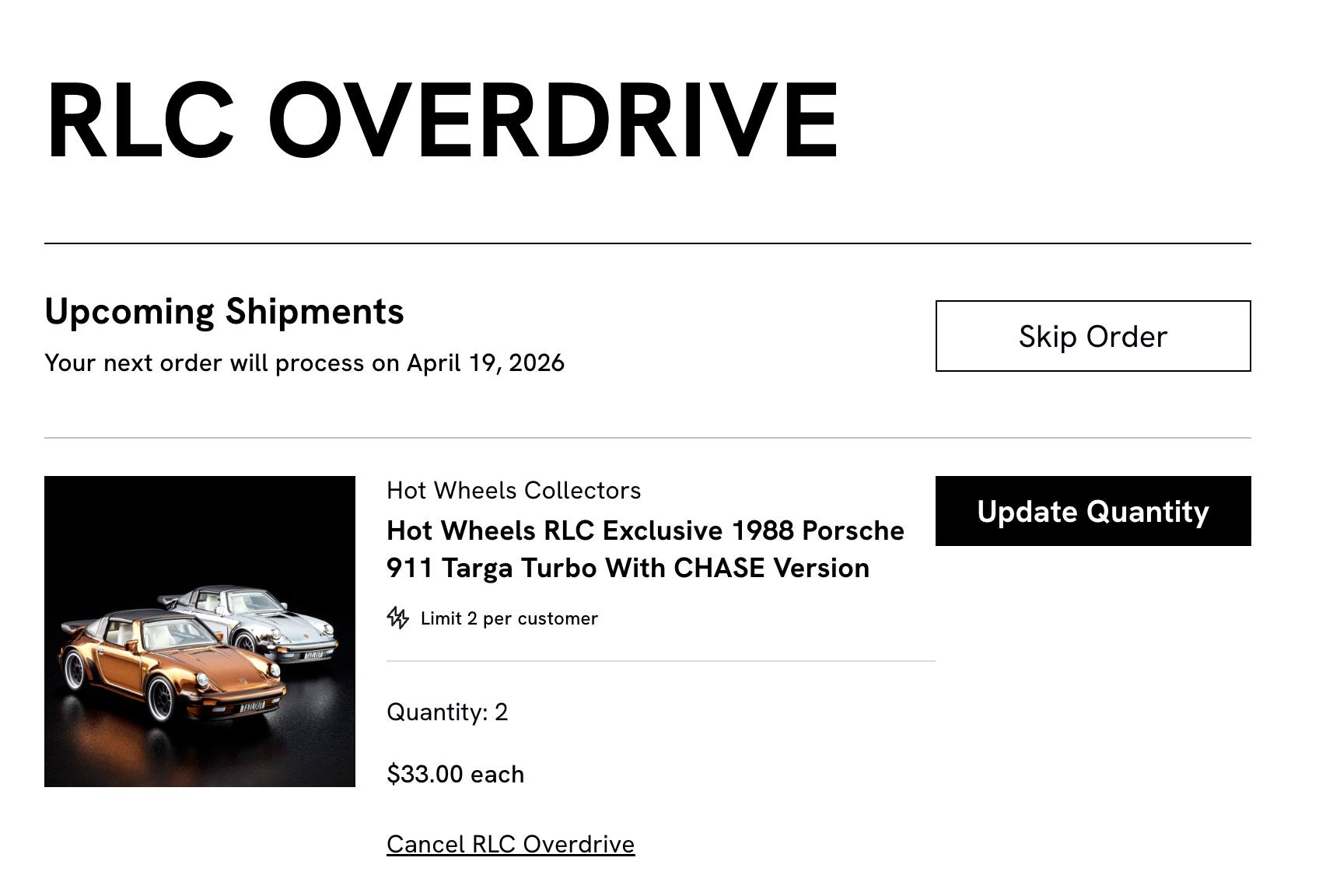 HWPriceGuide - Hot Wheels Overdrive members, last chance to update