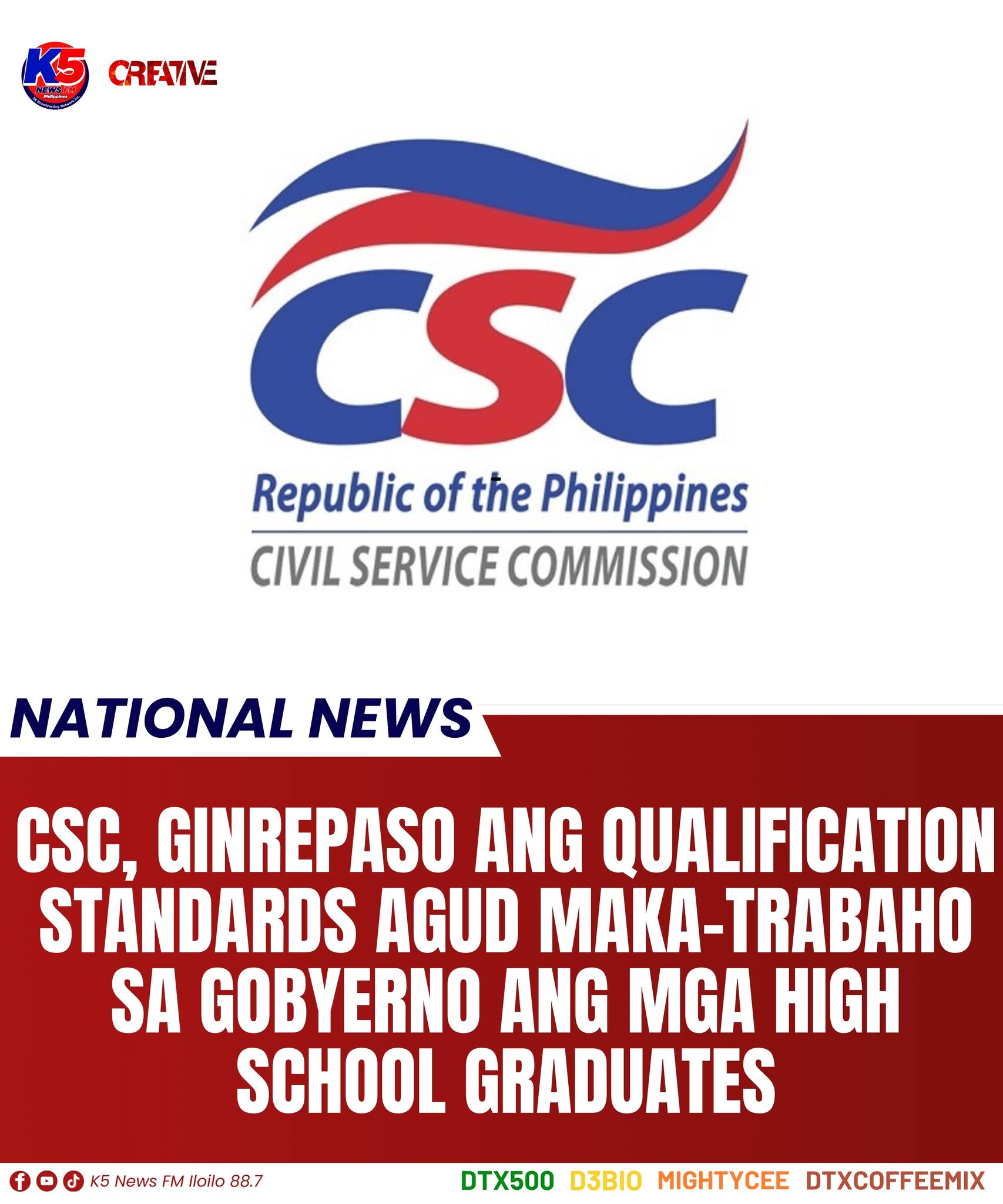 K5 - CSC, GINREPASO ANG QUALIFICATION STANDARDS AGUD MAKA-TRABAHO SA ...