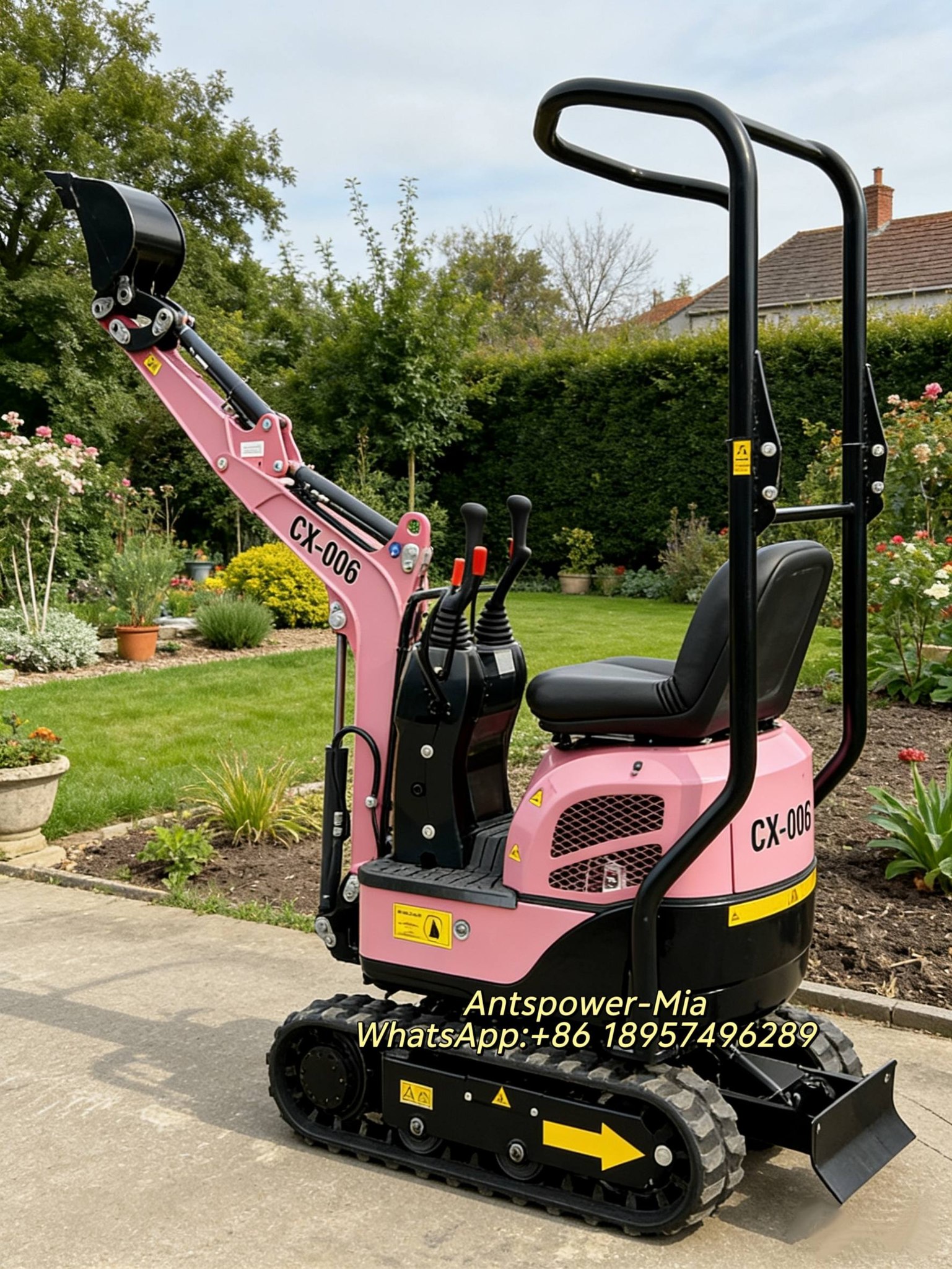 Antspower CX-006 mini excavator with B&S engine
