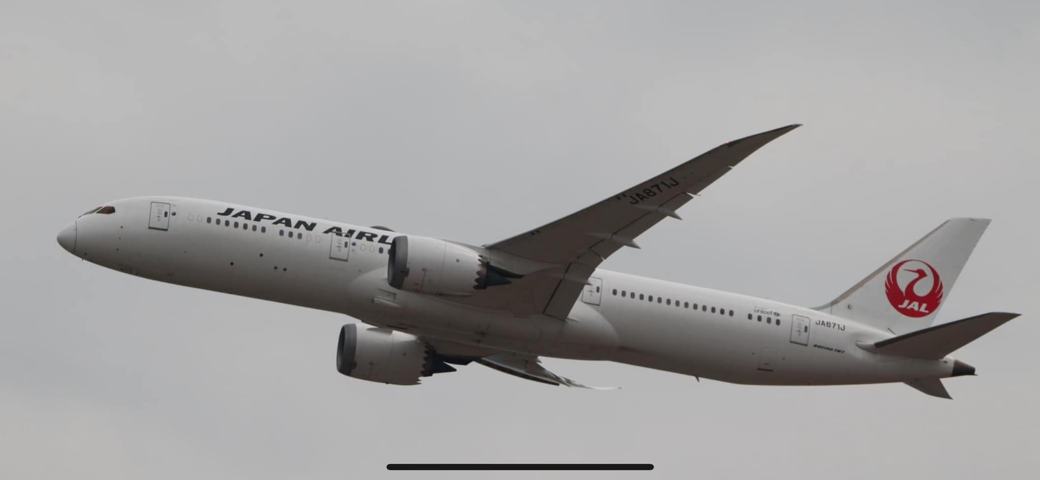 Japan Airlines' JA861J Boeing 787-9 Dreamliner