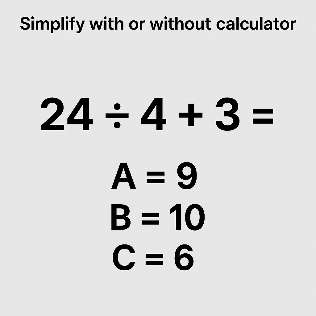 Mathematics | Simplify with or without calculator 💯💯 | Facebook
