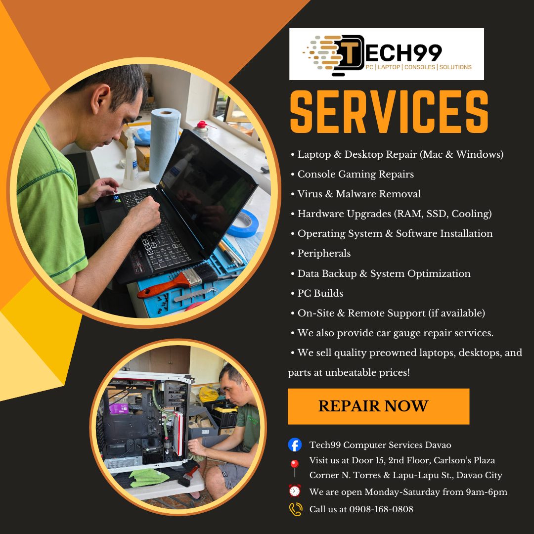 Tech99 Computer Services Davao | Davao City