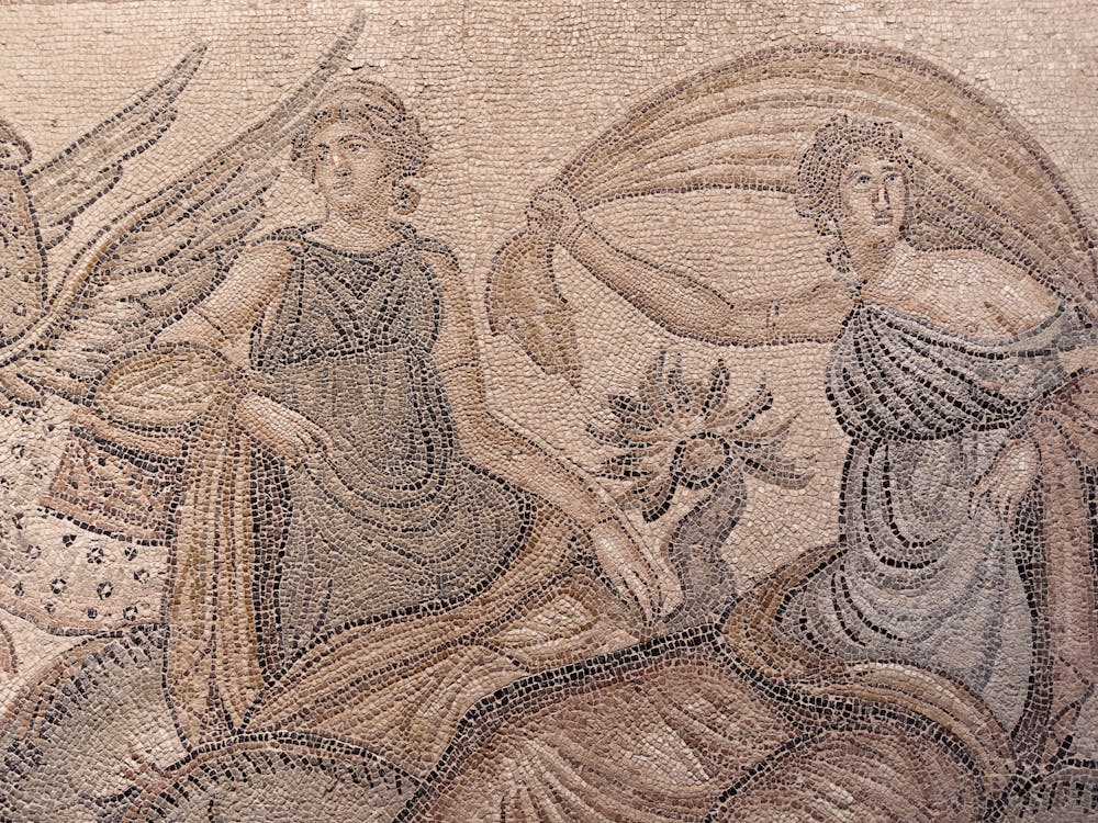 Zeugma Mosaic Museum's Muses Mosaic in Gaziantep, Turkey