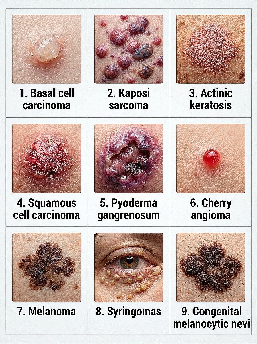 A Visual Guide to Common Types of Skin Cancer