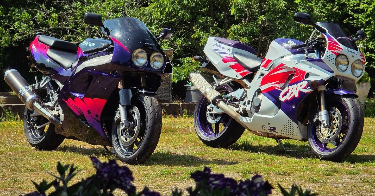 The Kawasaki Ninja ZXR750 and Honda CBR900RR Fireblade are two