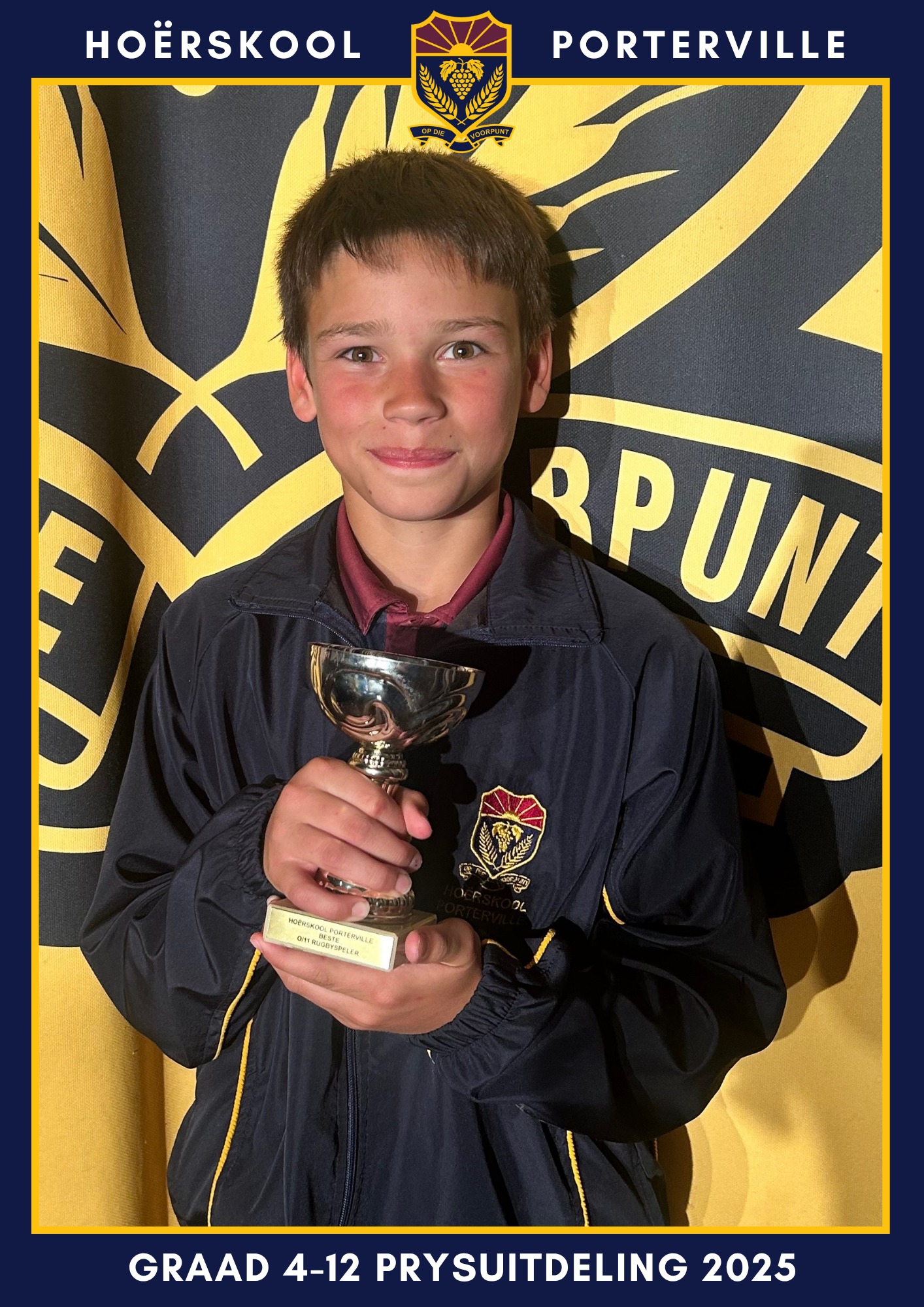 Hoërskool - Louw de Vries Beste 0/11 Rugbyspeler | Facebook