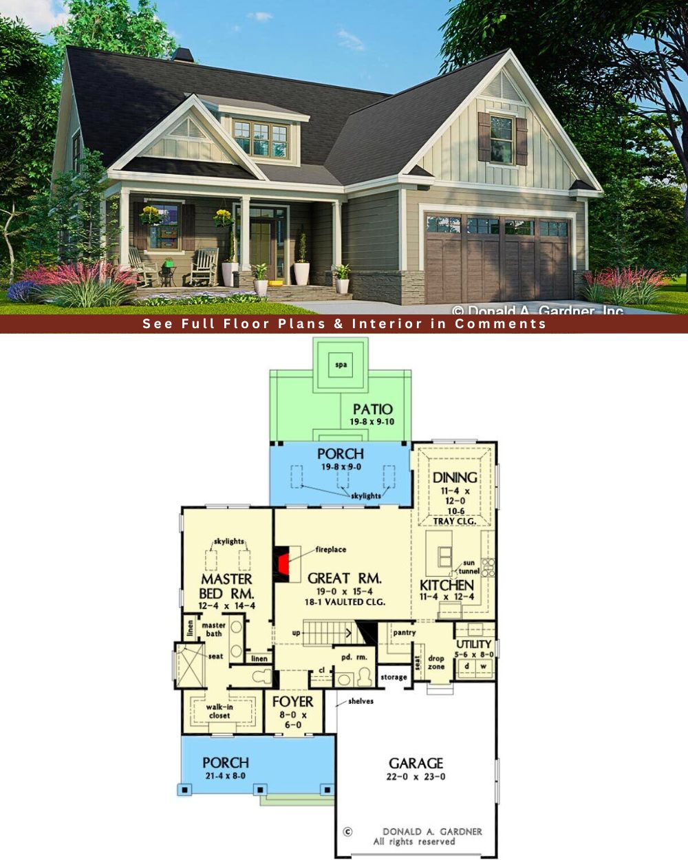 Classic - Here’s a Stunning Modern Farmhouse with an Open Concept Floor ...