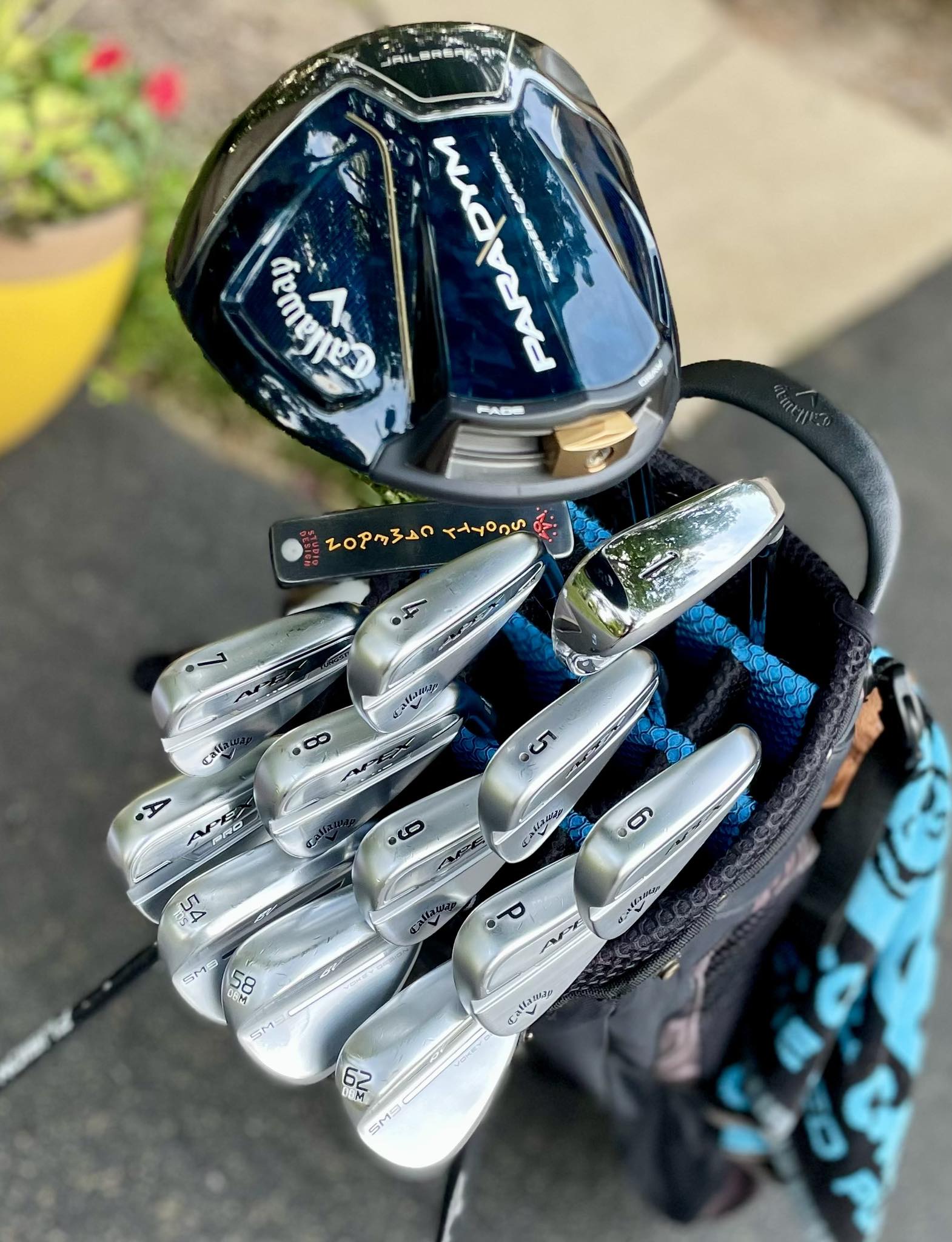 Golf club setup with Callaway Paradym and TaylorMade Qi10s