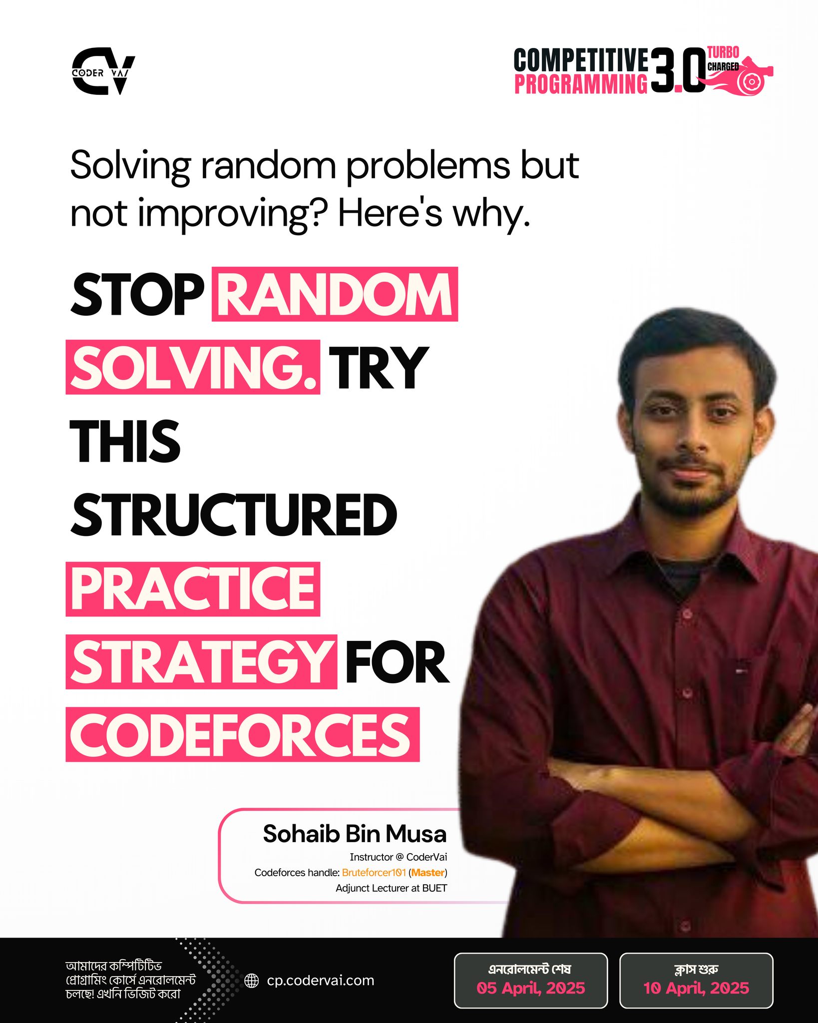 CODER VAI - 📌 Stop Random Solving. Try This Structured... | Facebook