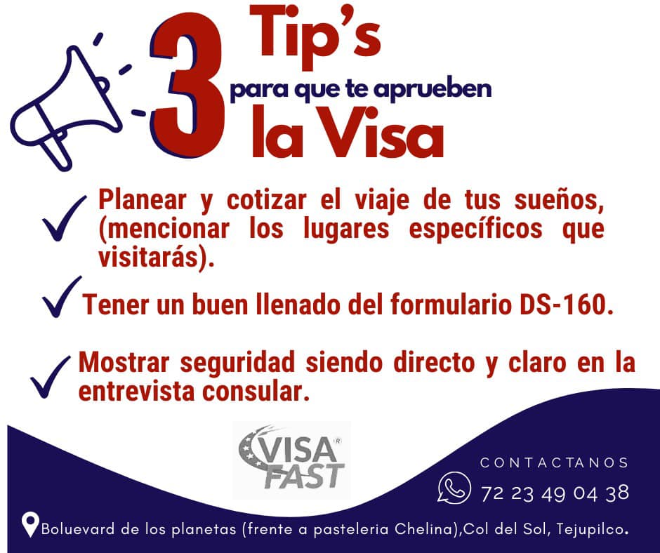VISA - ‼️Viernes de Tip’s‼️🇺🇸 #asesoria #visaamericana #visafast | Facebook