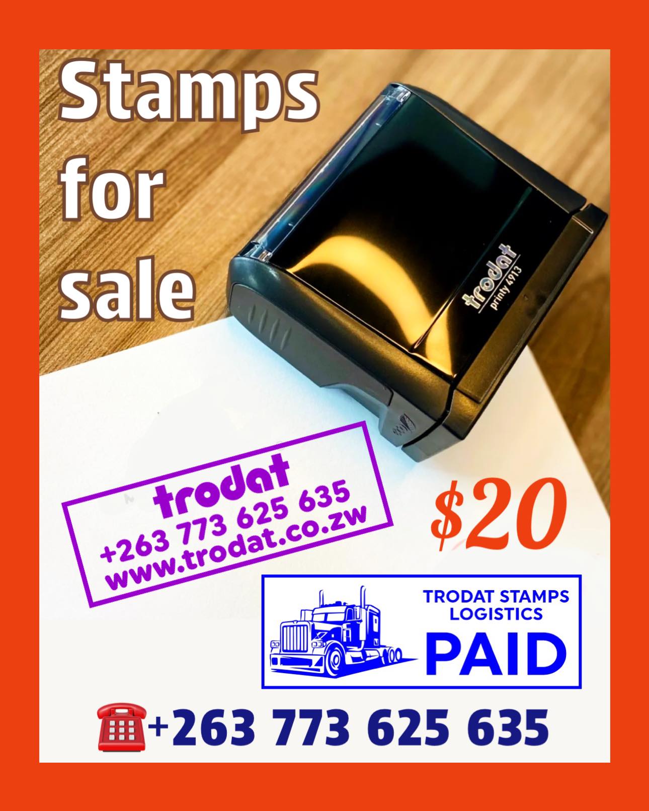 Rubber Stamps Zimbabwe | Harare