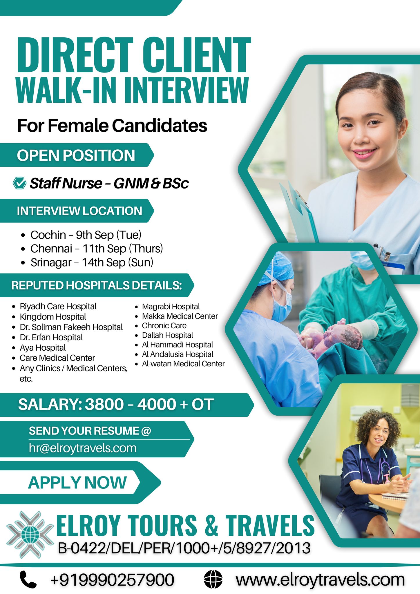 Elroy Travels - Direct Client Walk-In Interview for... | Facebook