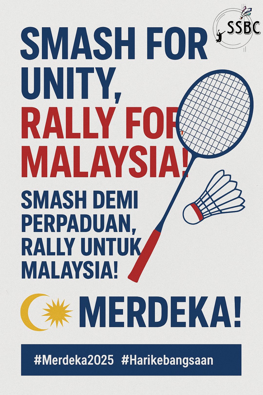 7 Stone - 🏸🇲🇾 Selamat Hari Merdeka! 🇲🇾🏸 Just like on the badminton ...