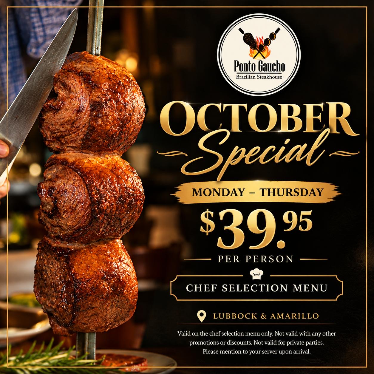 Ponto Gaucho Brazilian Steakhouse | Lubbock TX