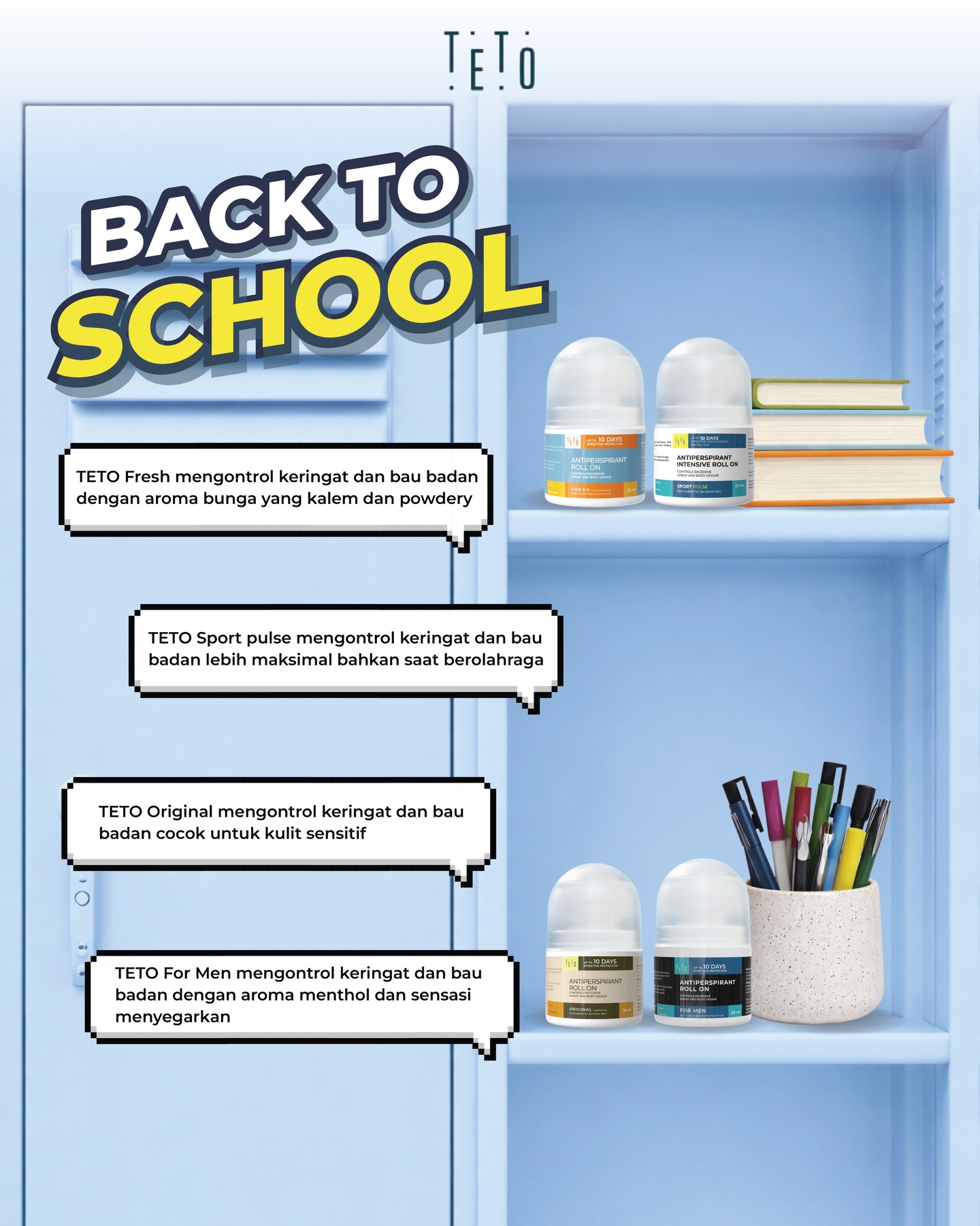 Teto - Back to School 🎒🥰 Udah saatnya kembali ke aktifitas lagi nih ...