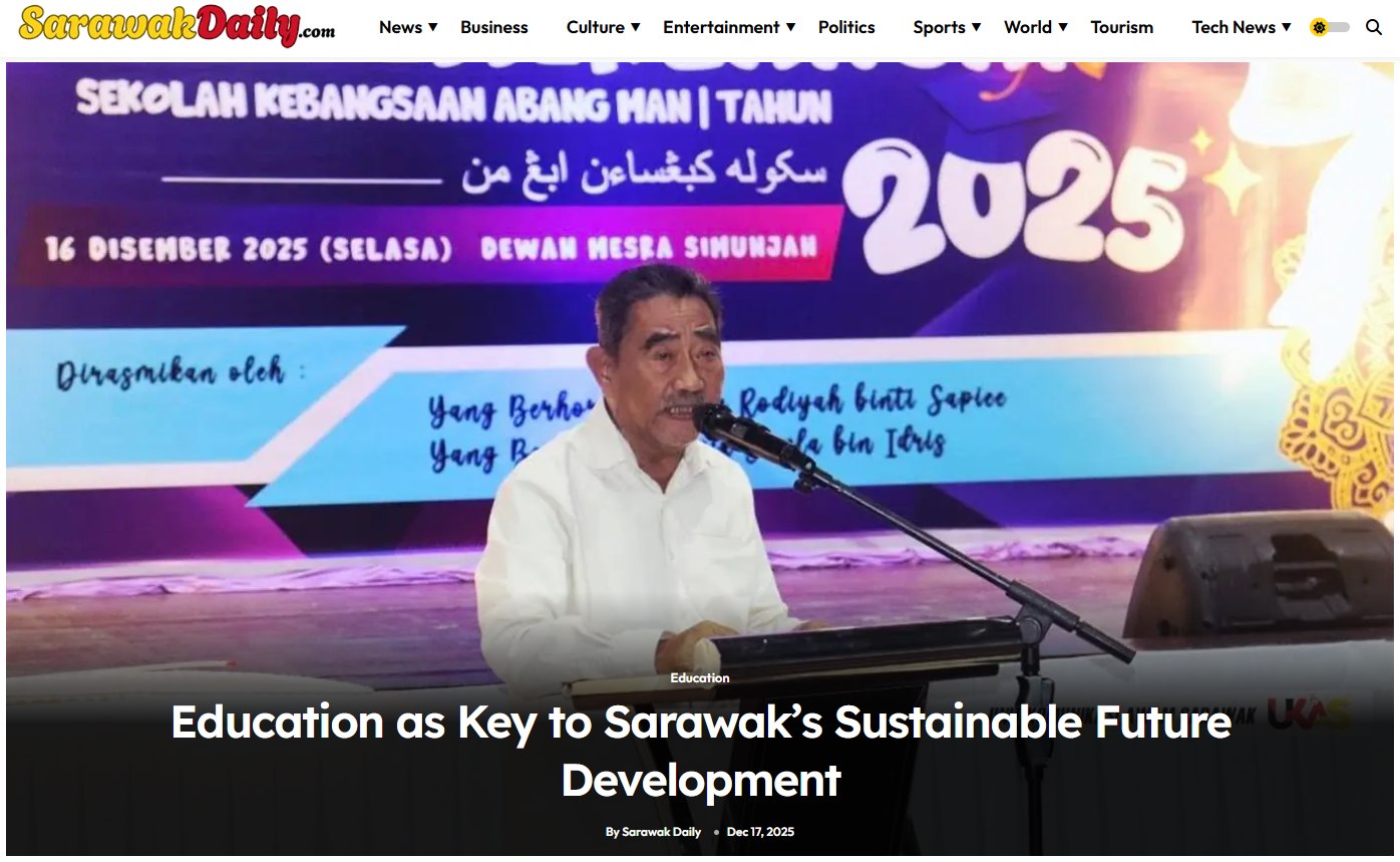 Sarawak - 📚 Education is the foundation of Sarawak’s sustainable future ...