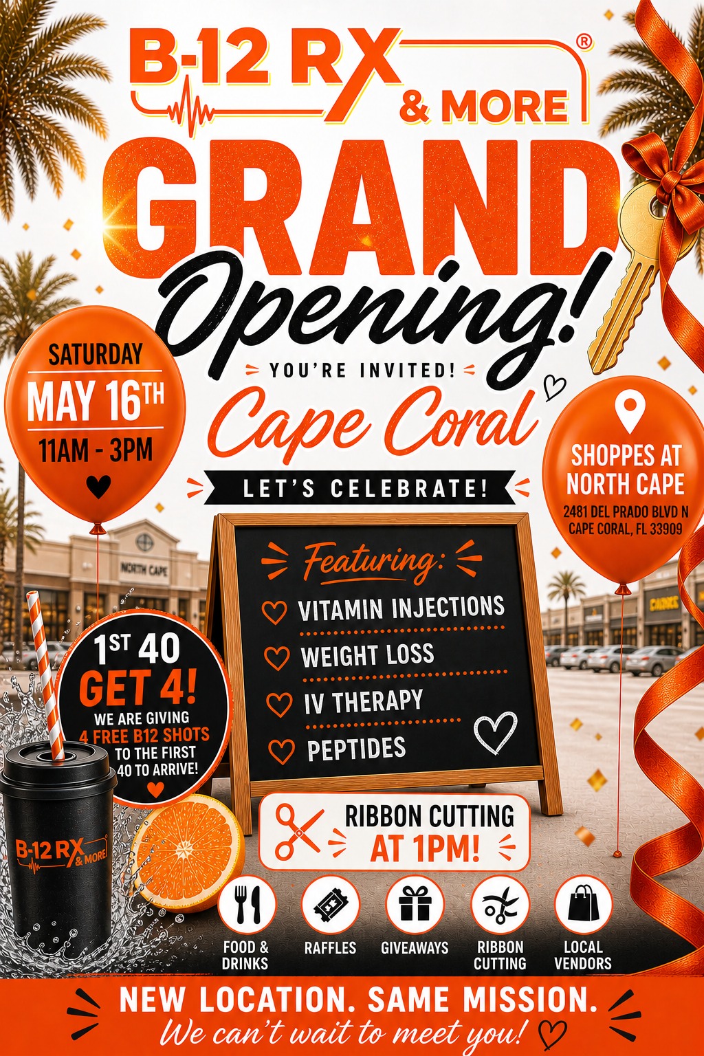 cape coral b12 injections Rx & More grand opening in on May 16th Cyanocobalamin Injection, 1000 mcg/mL