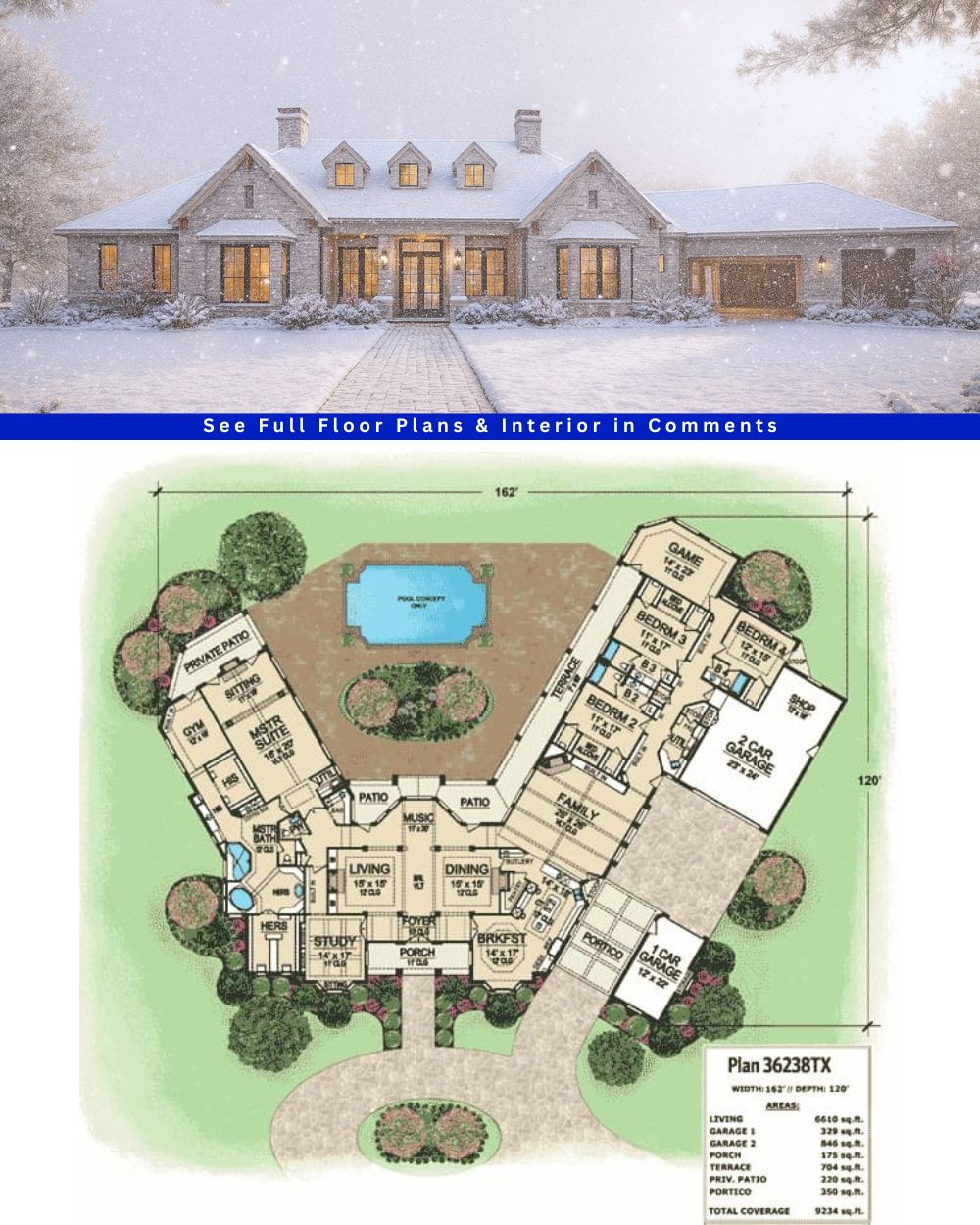 趣味・スポーツ・実用 LUXURY HOUSE COUNTRY Take a look at this stunning Hill Country Ranch House Plan with a