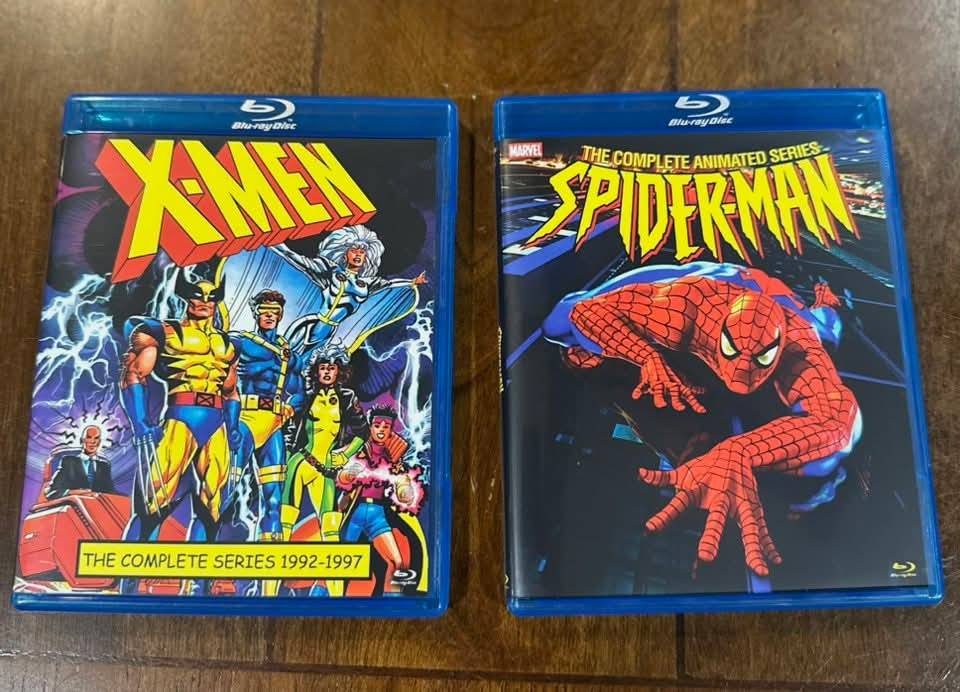 X-Men and Spiderman Bluray sets from Roy Damm