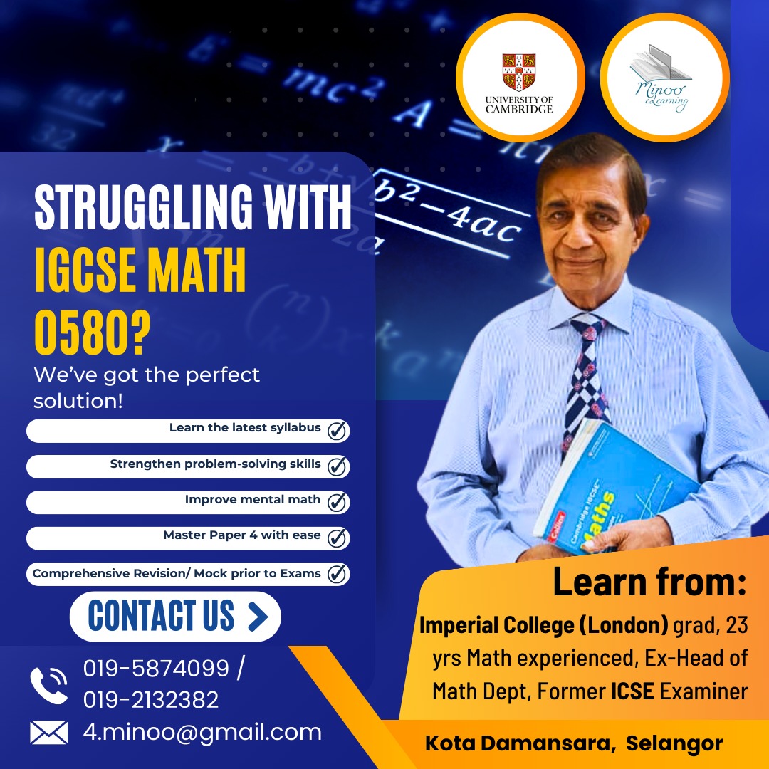 Minoo - 📚 Struggling with IGCSE Math 0580? We've Got You Covered! Is ...