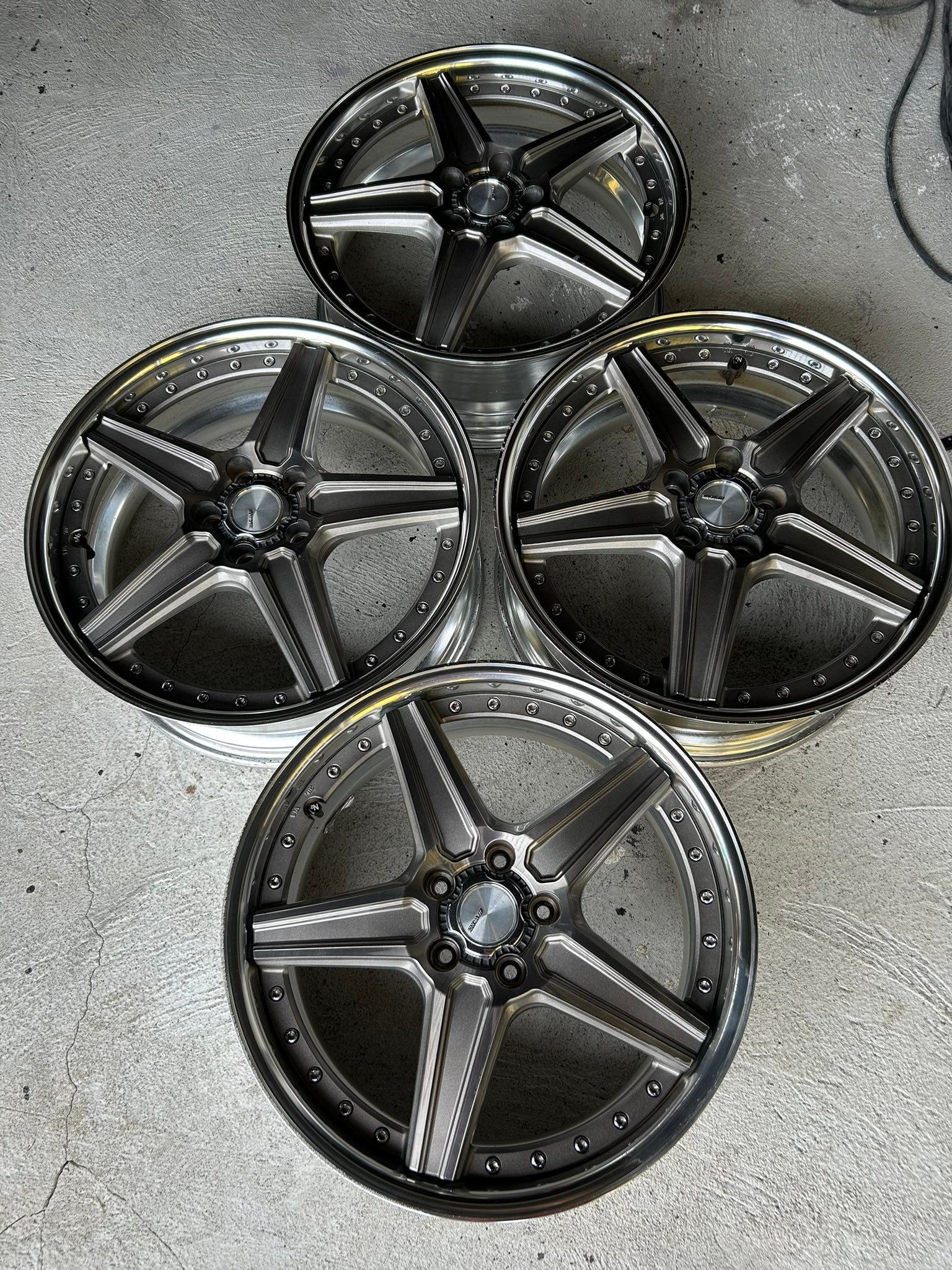 🎌 WORK LANVEC LS1 wheels (Rare Mags) 🛞 19x7.5 🛞 et. 47 🛞 5x114