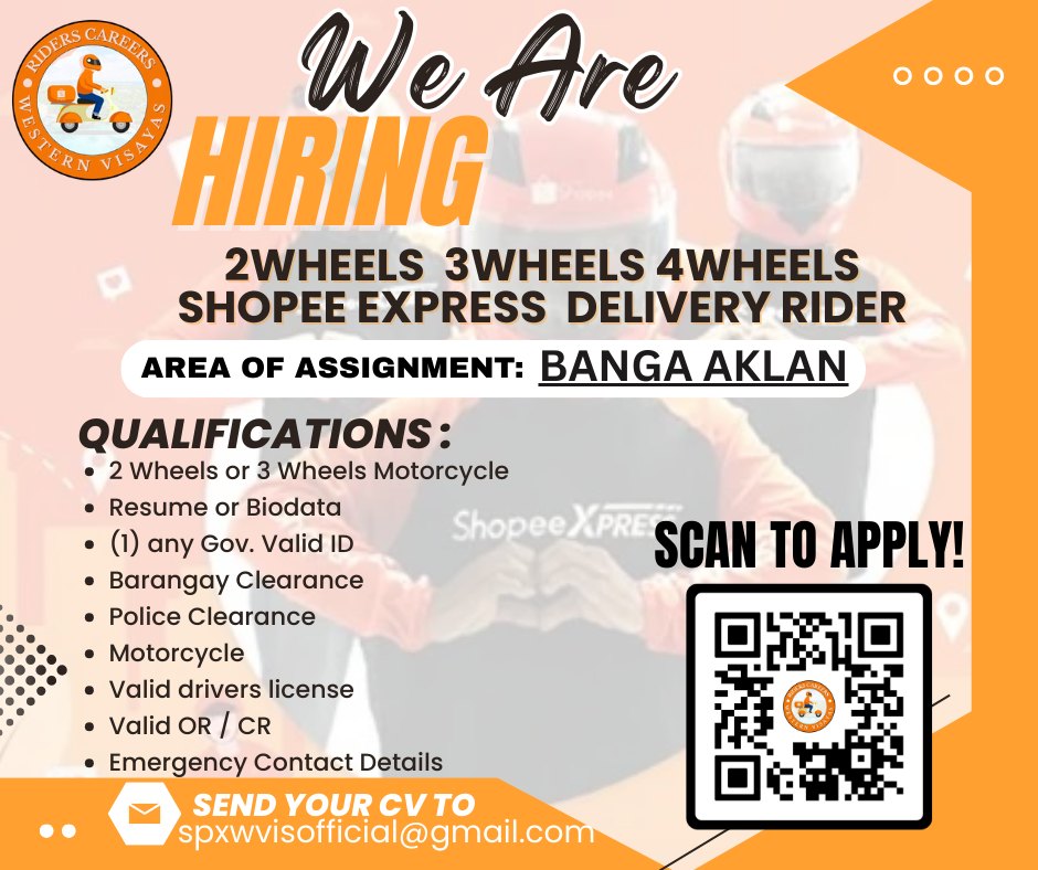 🚨 SHOPEE XPRESS IS... - Rider Careers - Western Visayas | Facebook